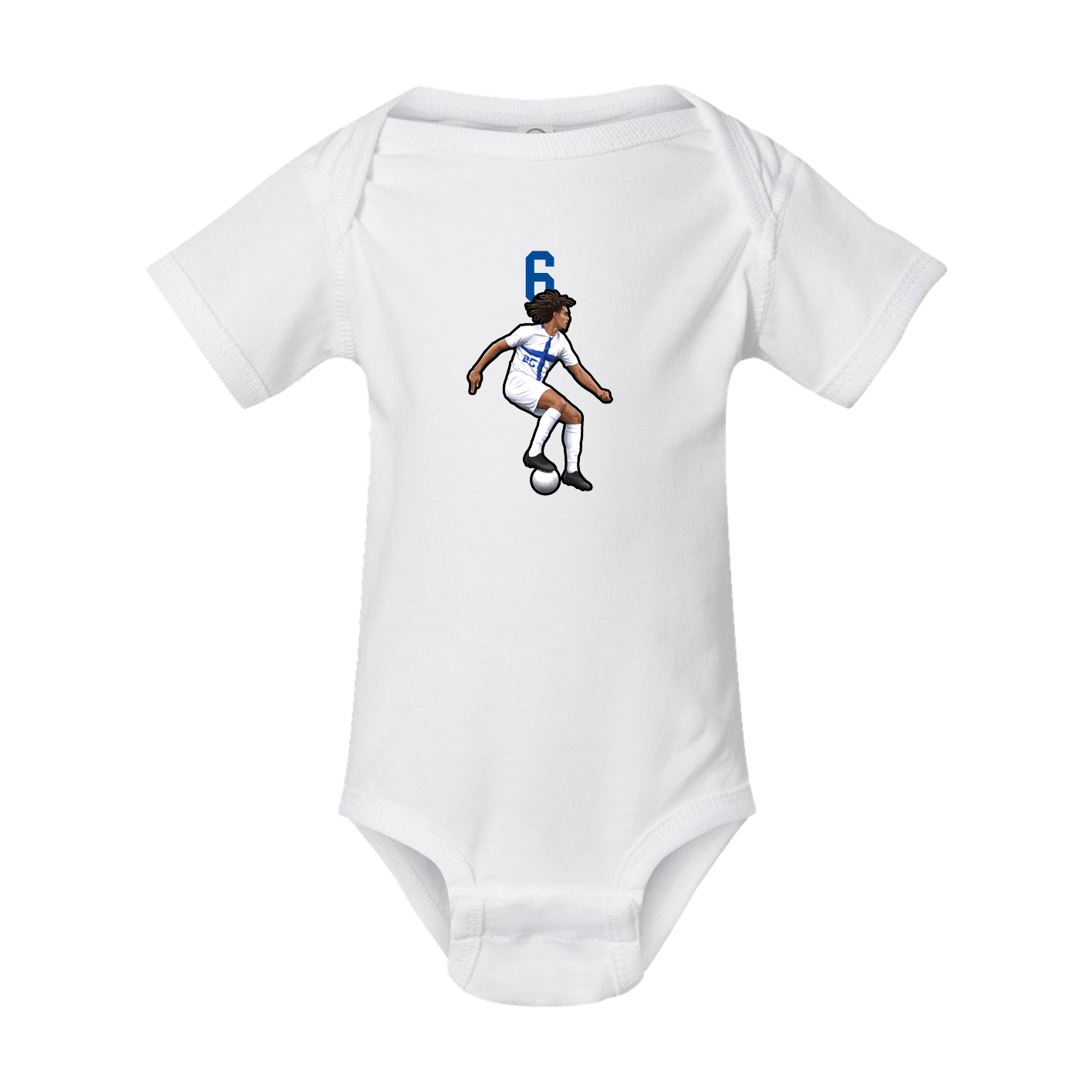 Baby Onesie — Number Top in White