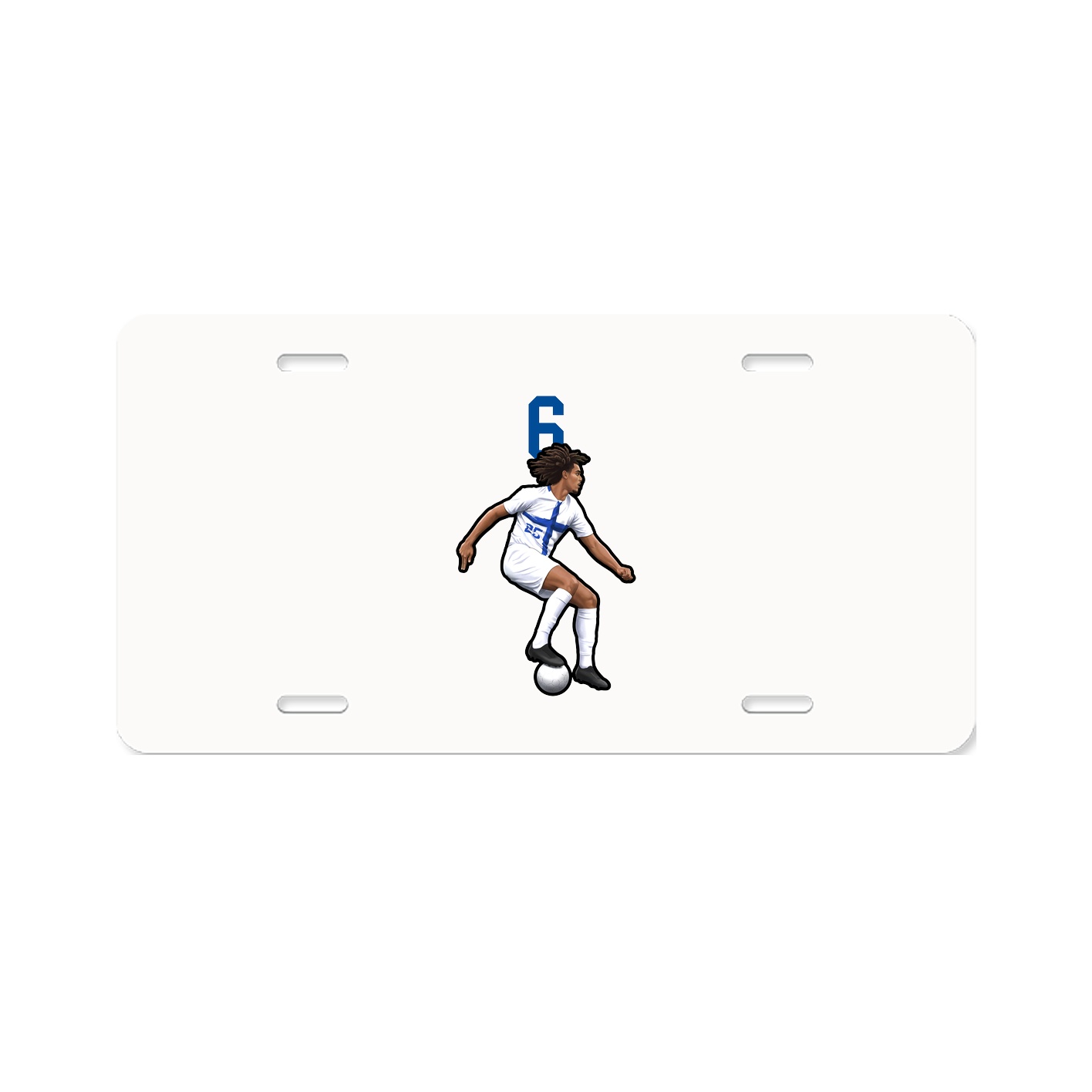 License Plate — Number Top in Classic