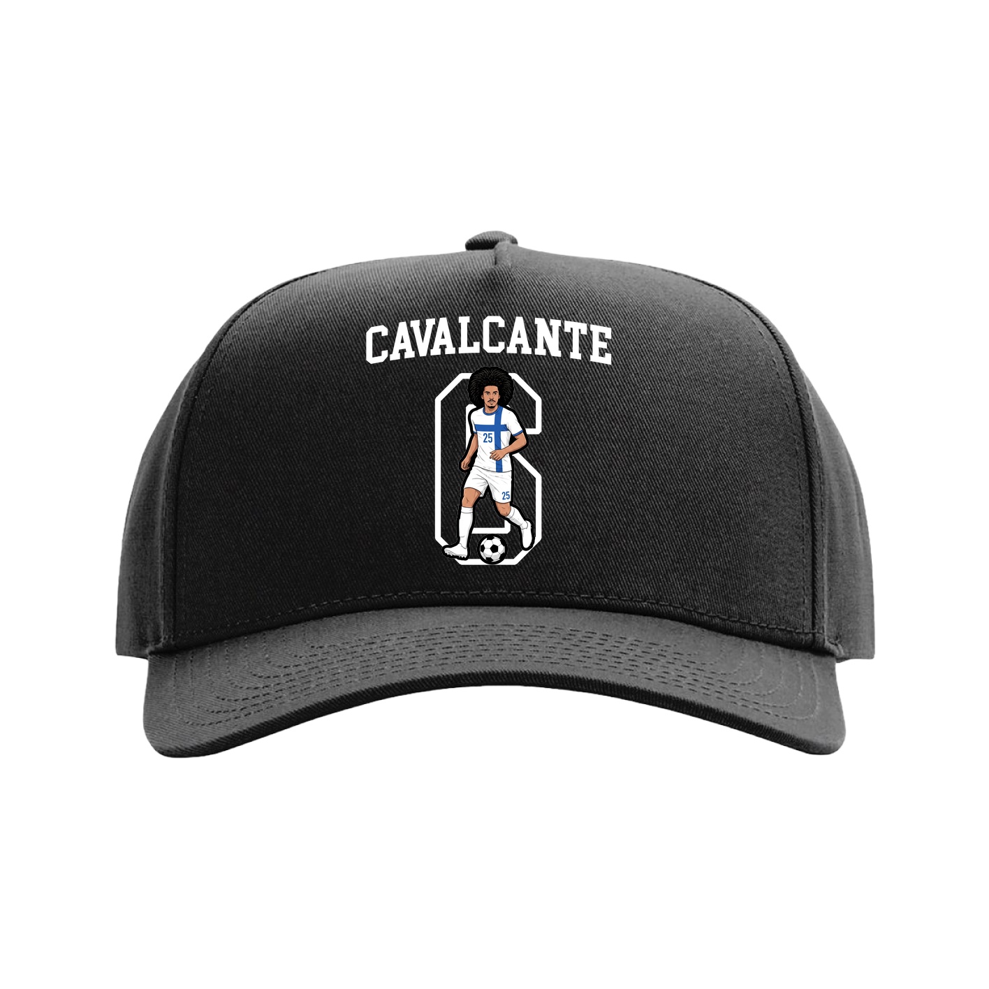 Full Fabric Five-Panel Champ Cap — Shirsey in Black