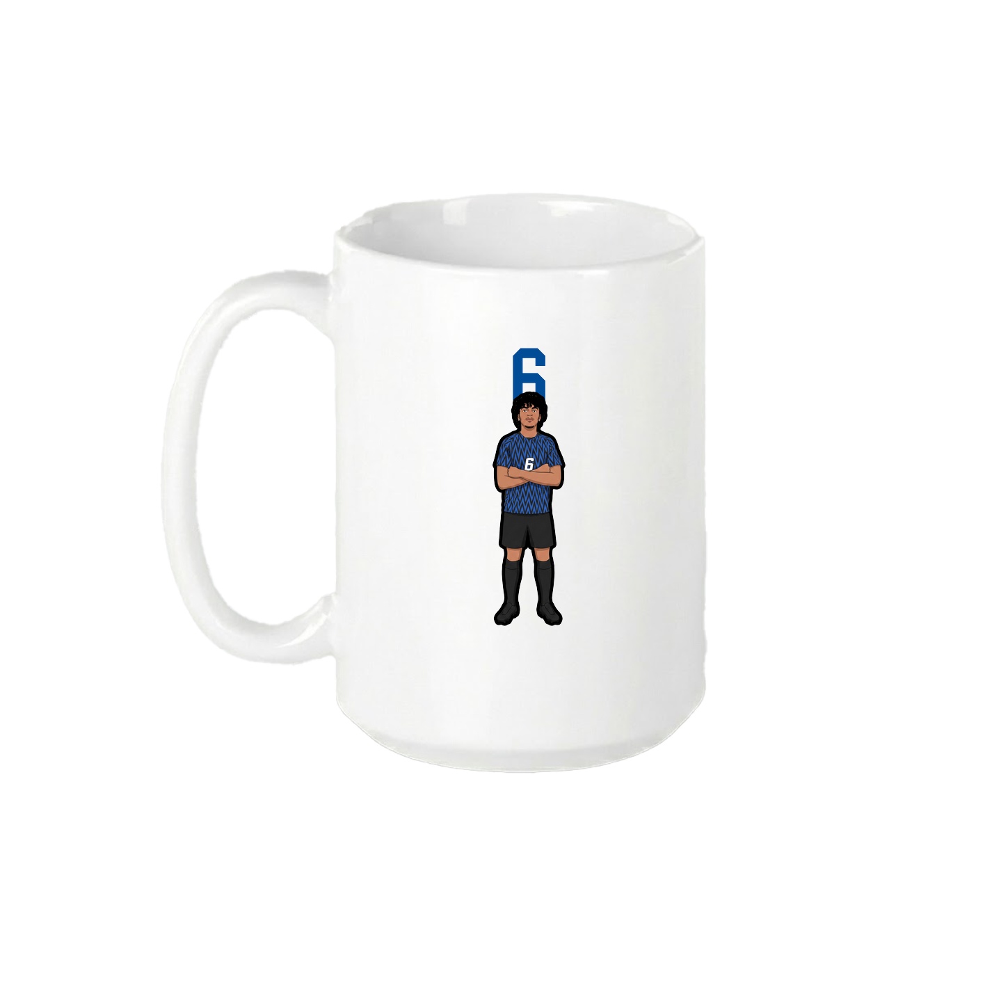15oz Coffee Mug — Number Top in White