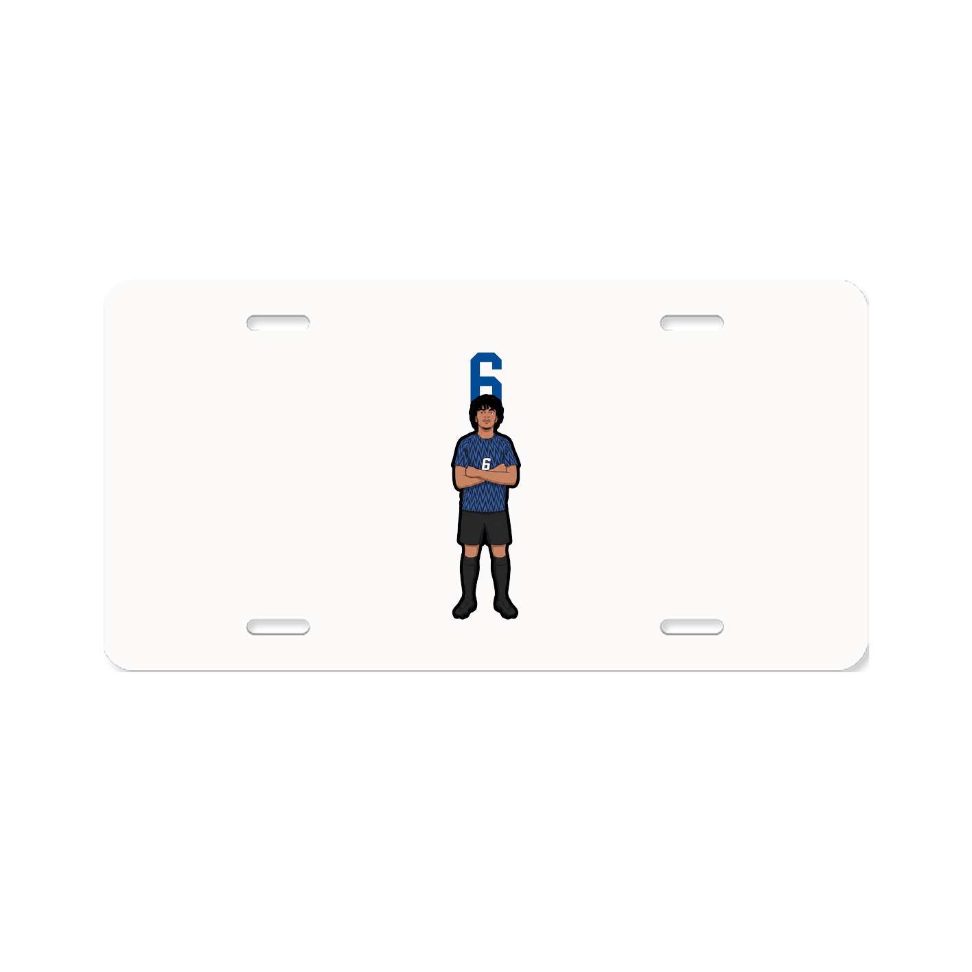 License Plate — Number Top in Classic