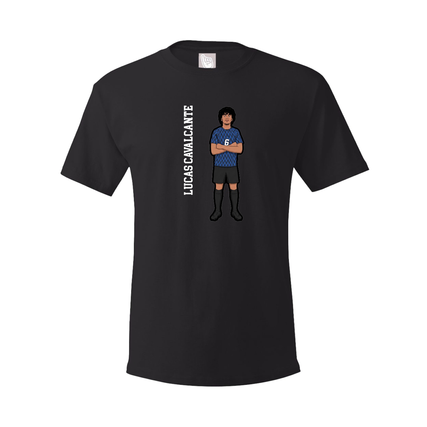 Tee — Name Vertical in Black