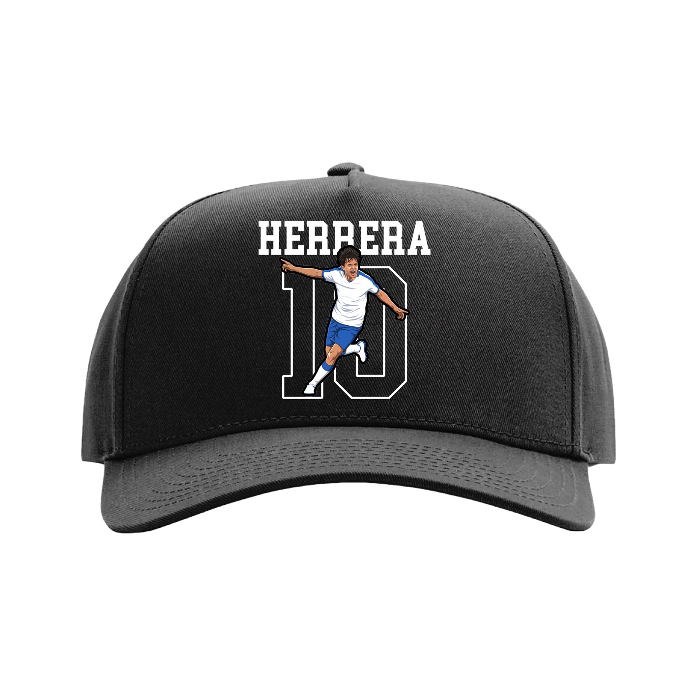 Full Fabric Five-Panel Champ Cap — Shirsey in Black