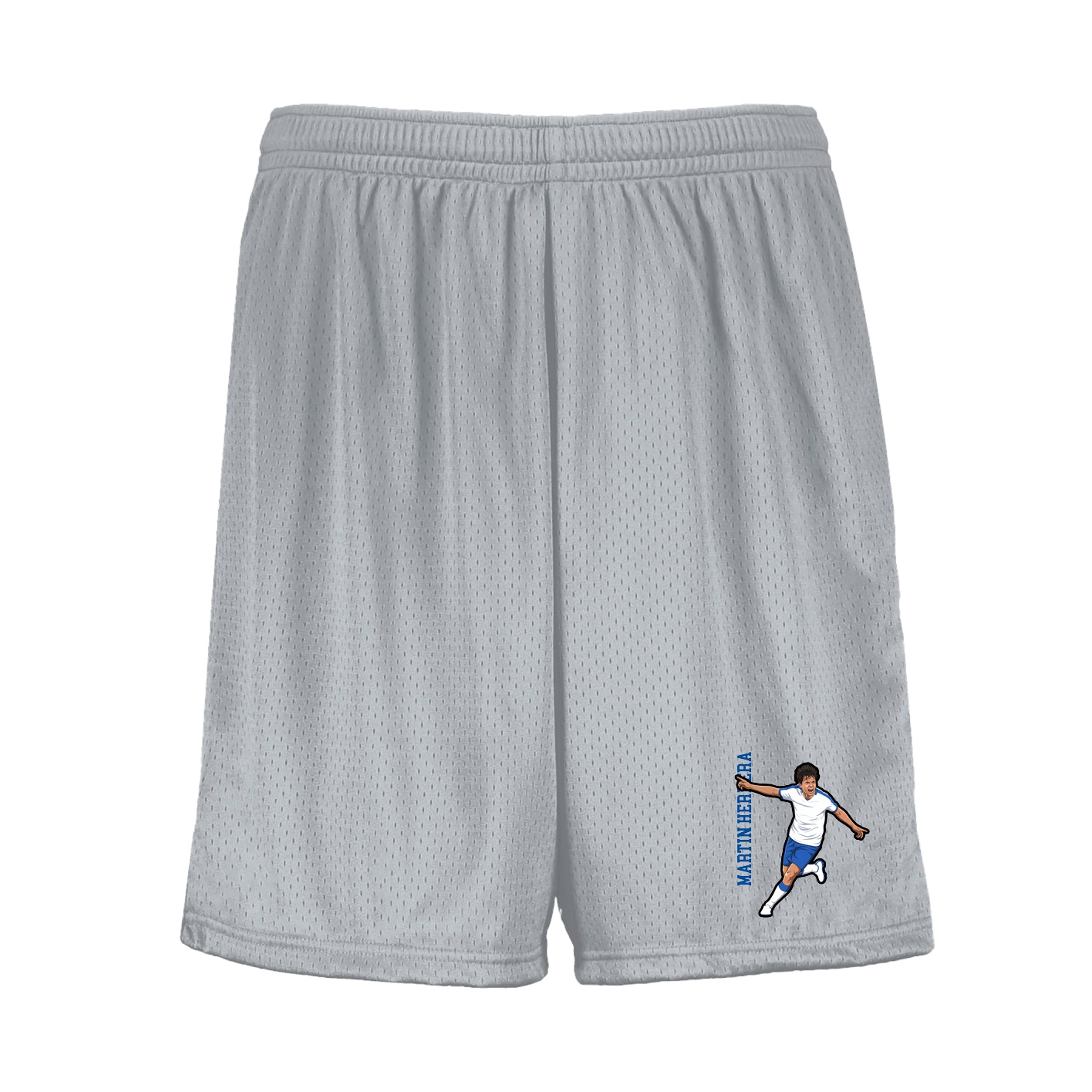 Shorts — Name Vertical in Silver