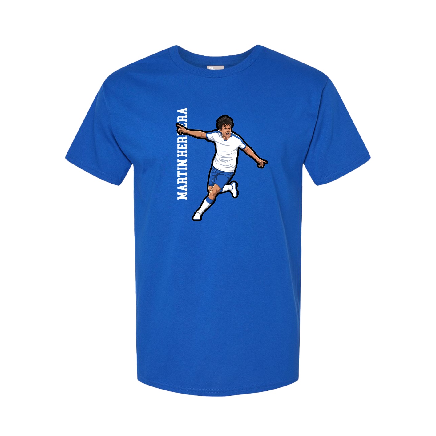 Tee — Name Vertical in Royal