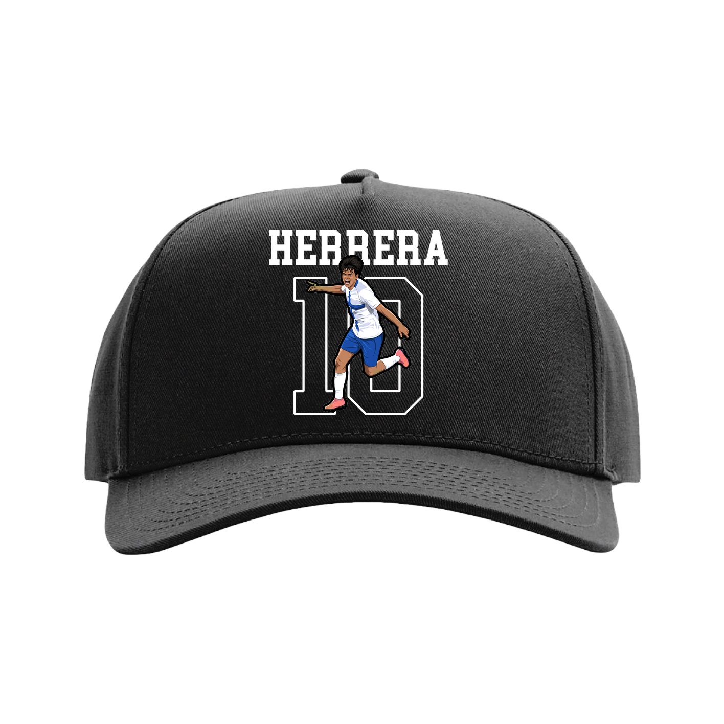 Full Fabric Five-Panel Champ Cap — Shirsey in Black