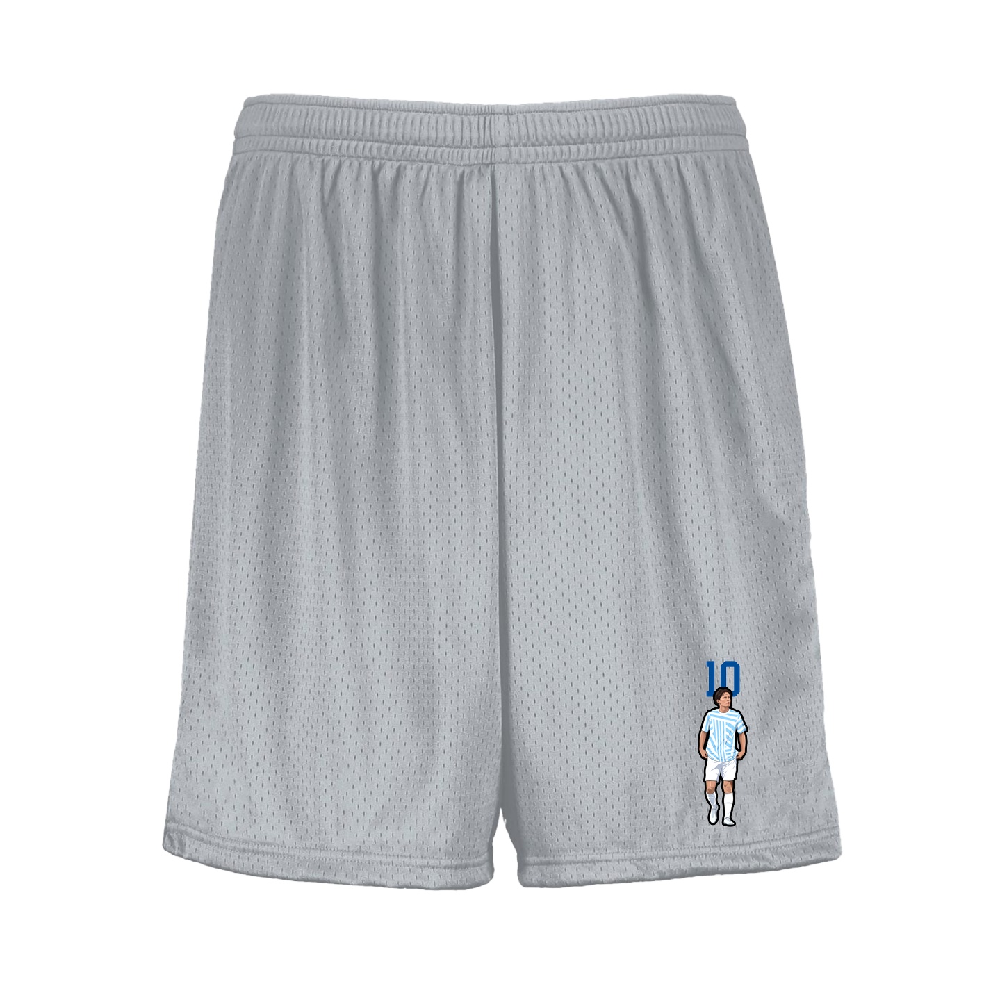 Shorts — Number Top in Silver