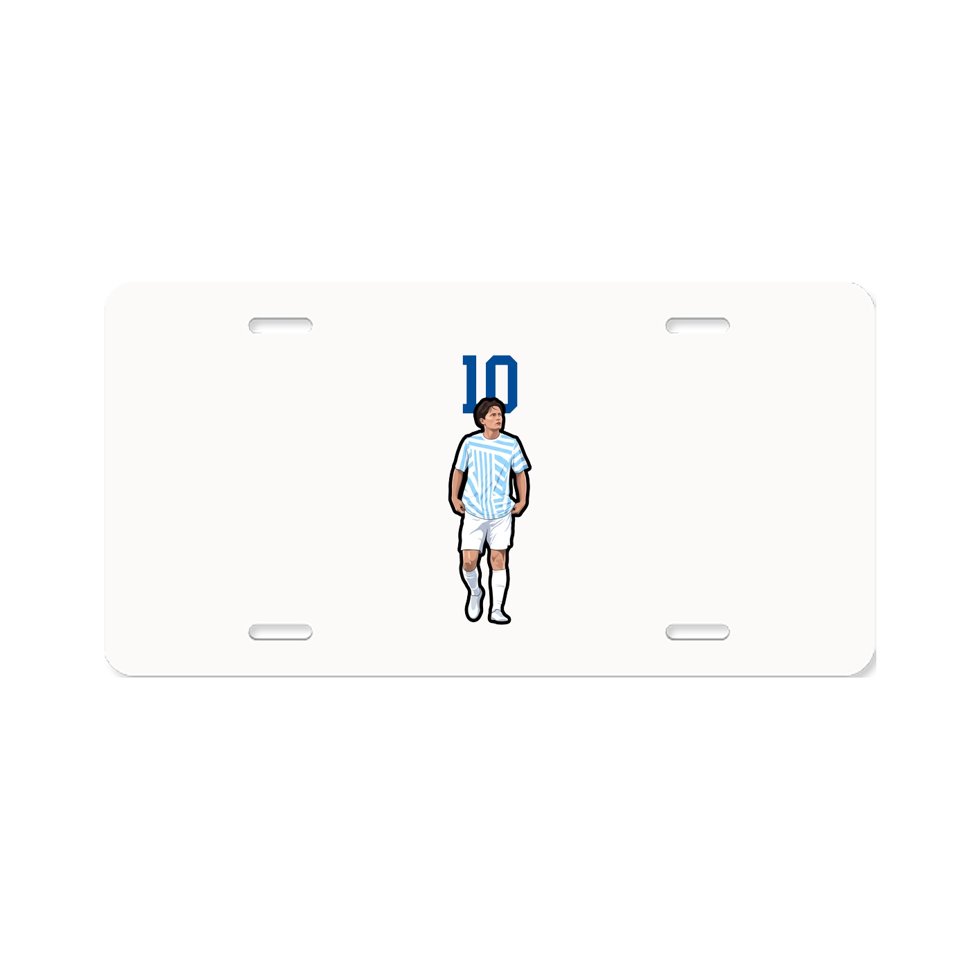 License Plate — Number Top in Classic
