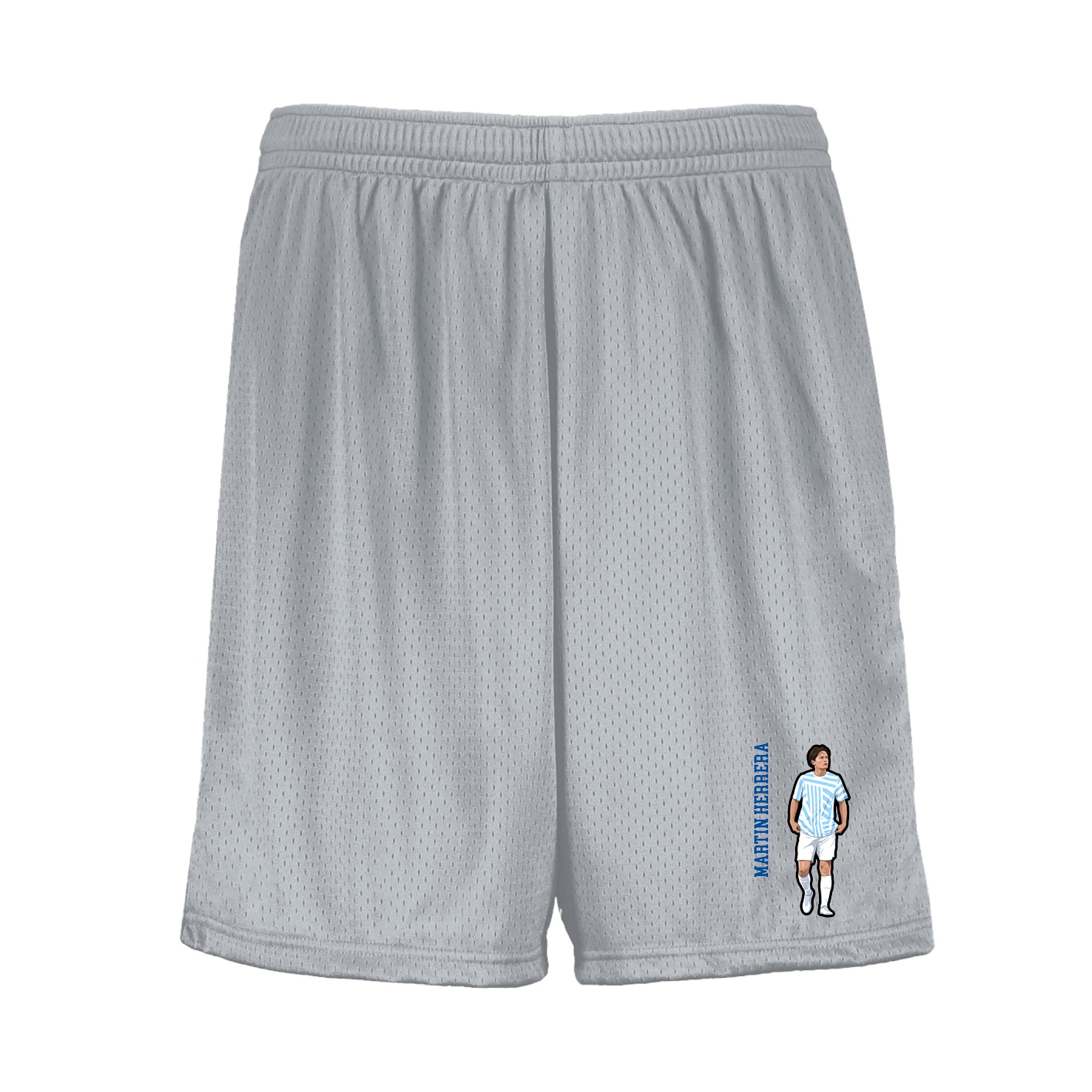Shorts — Name Vertical in Silver