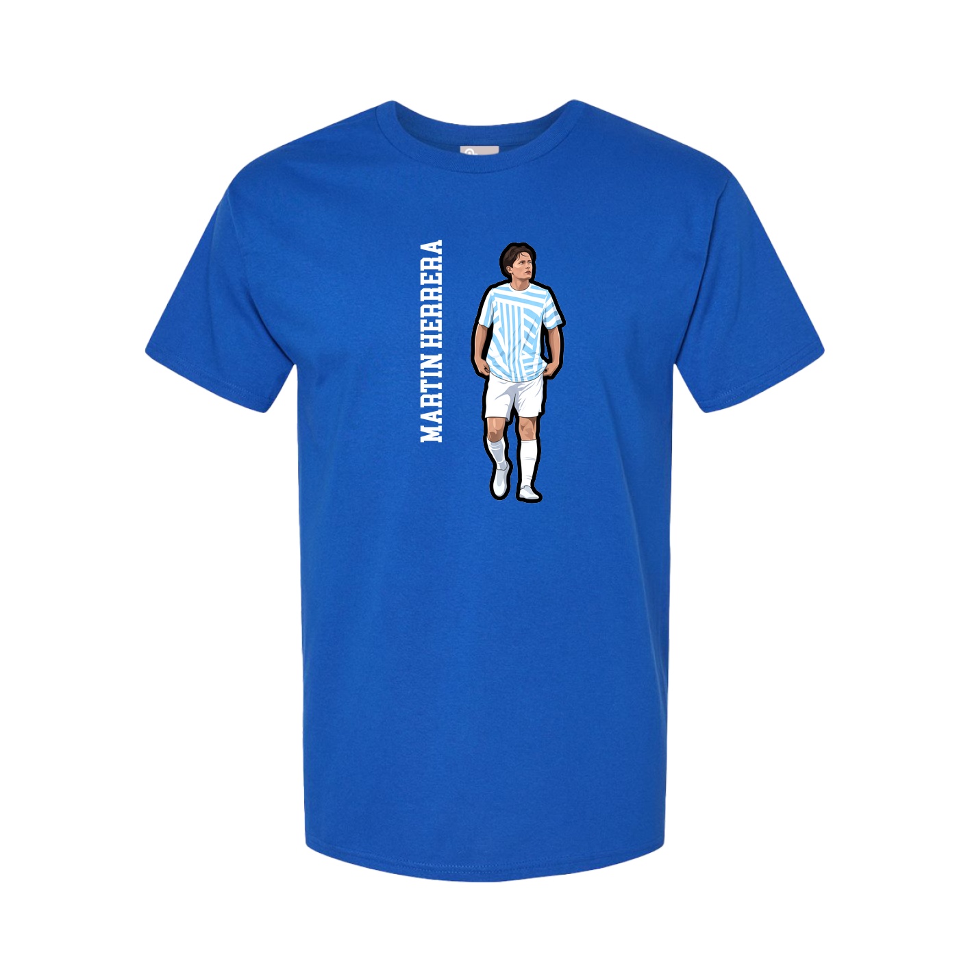 Tee — Name Vertical in Royal