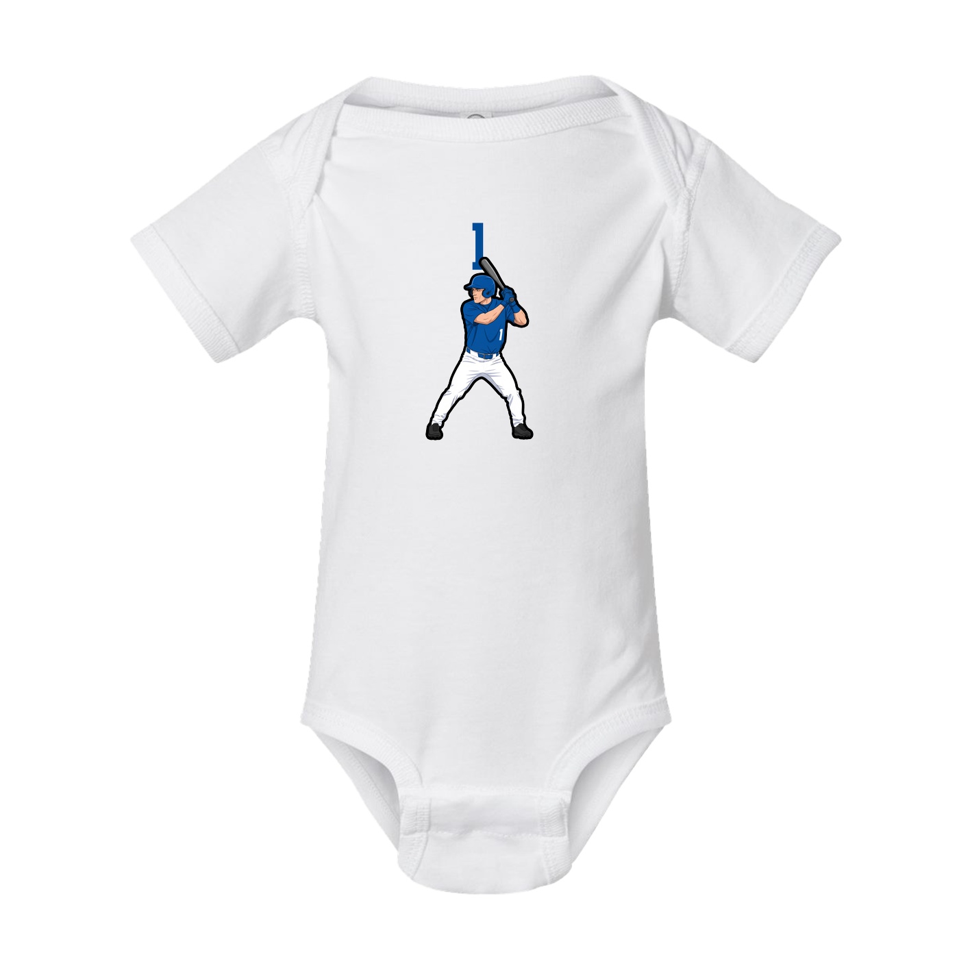 Baby Onesie — Number Top in White