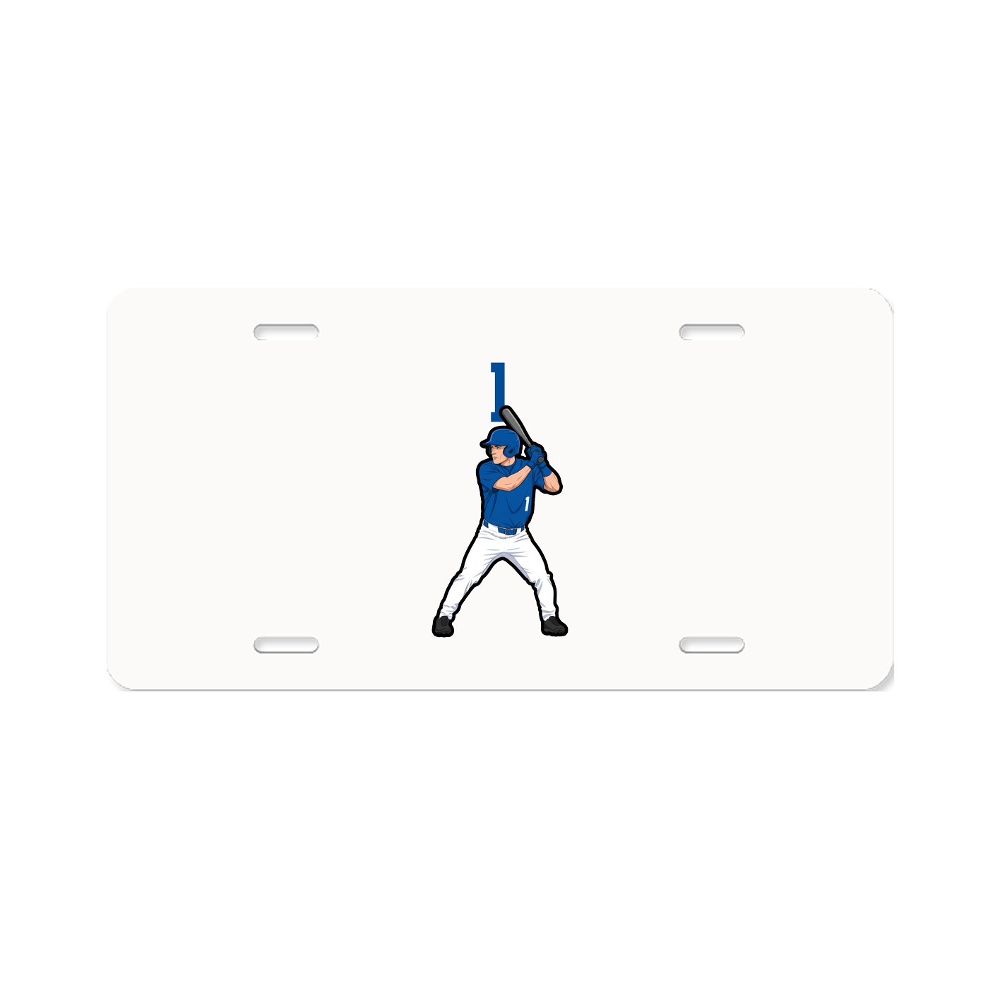 License Plate — Number Top in Classic