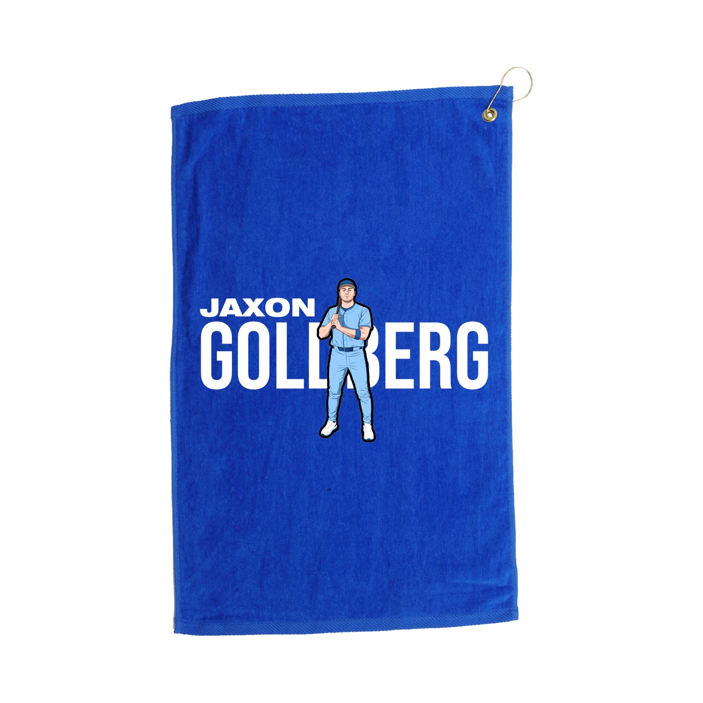 Golf Towel — Player Name in Royal
