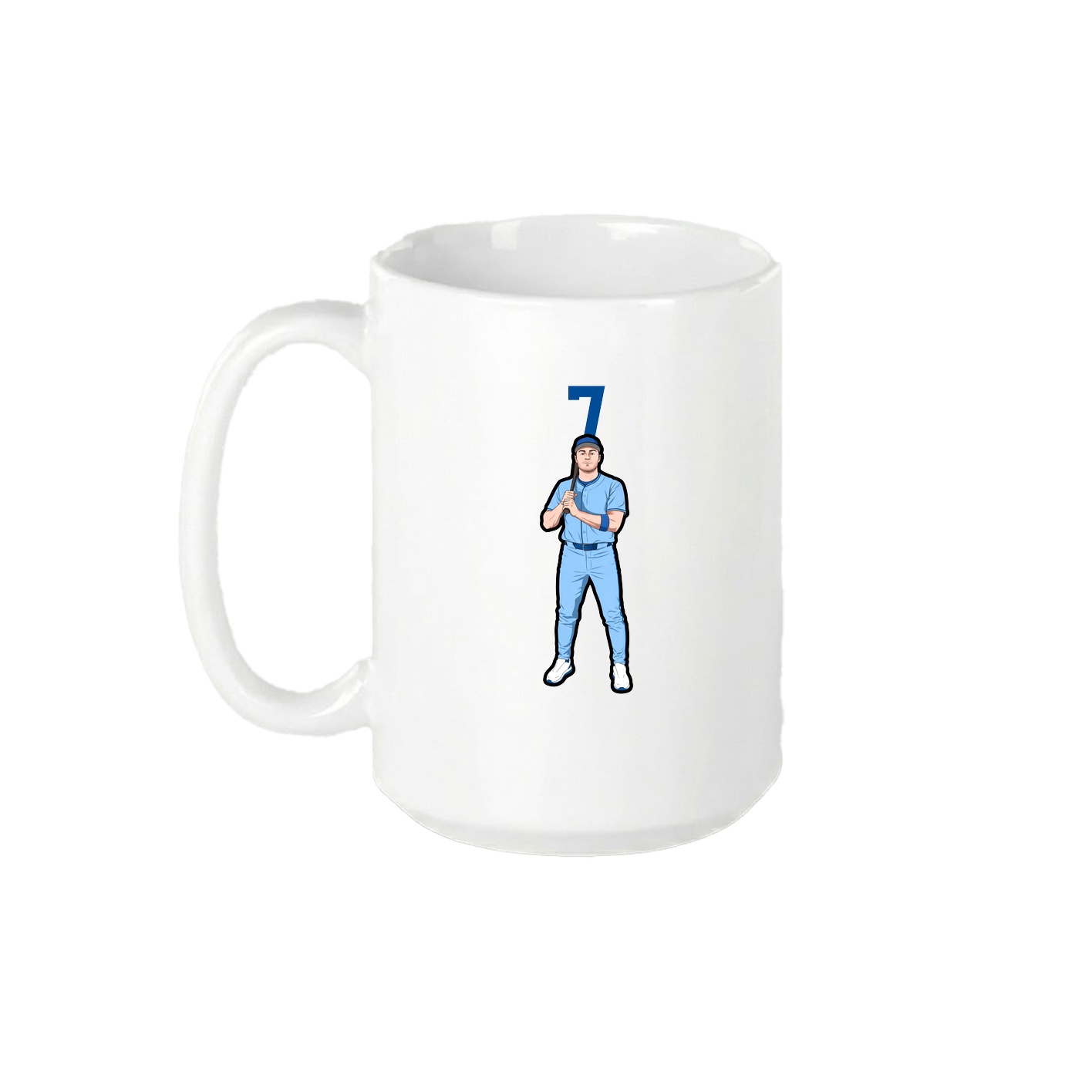 15oz Coffee Mug — Number Top in White