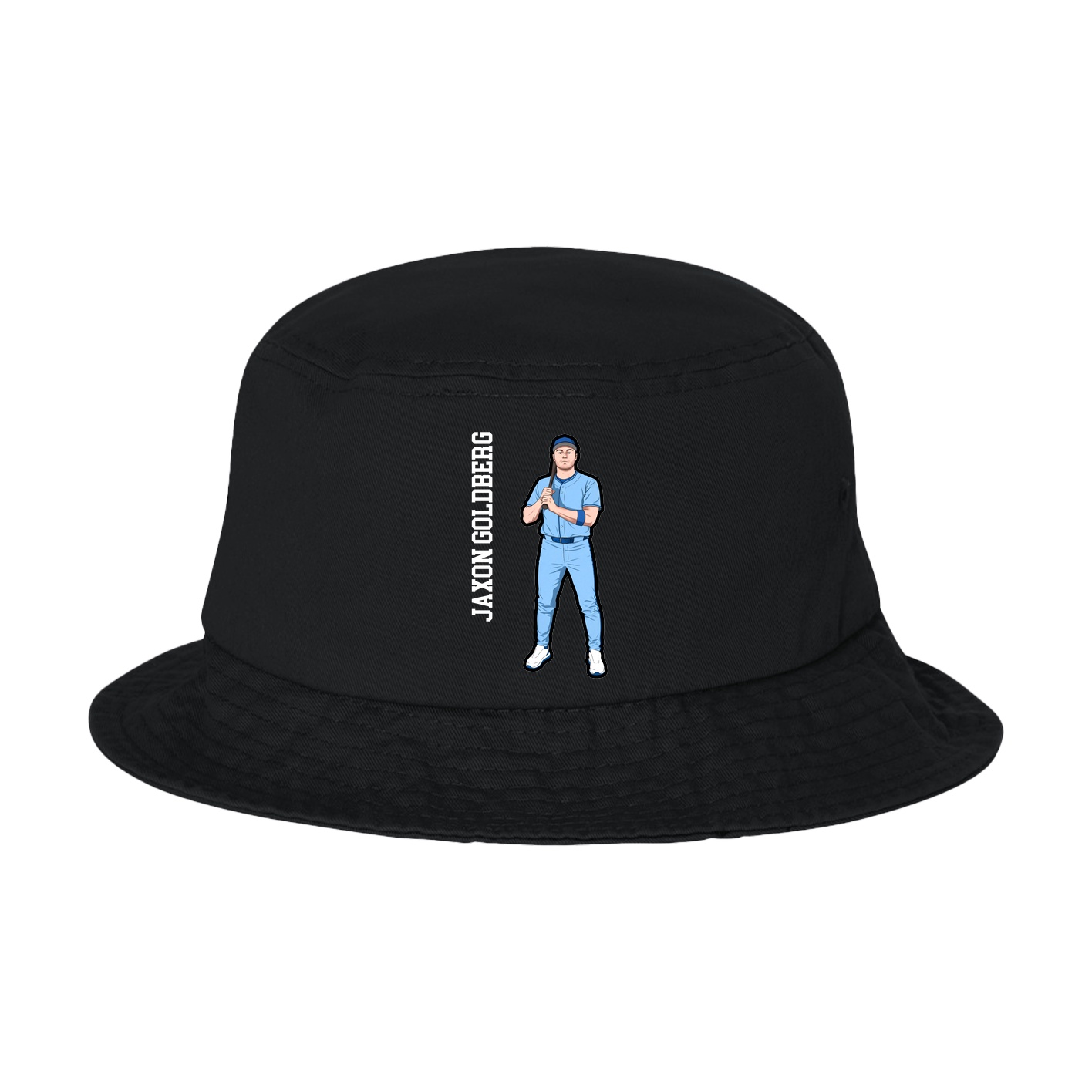 Bucket Cap — Name Vertical in Black