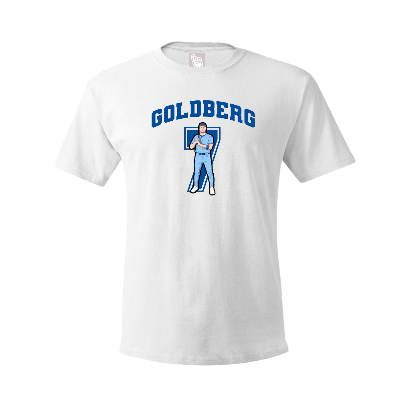 Youth Tee — Number in White