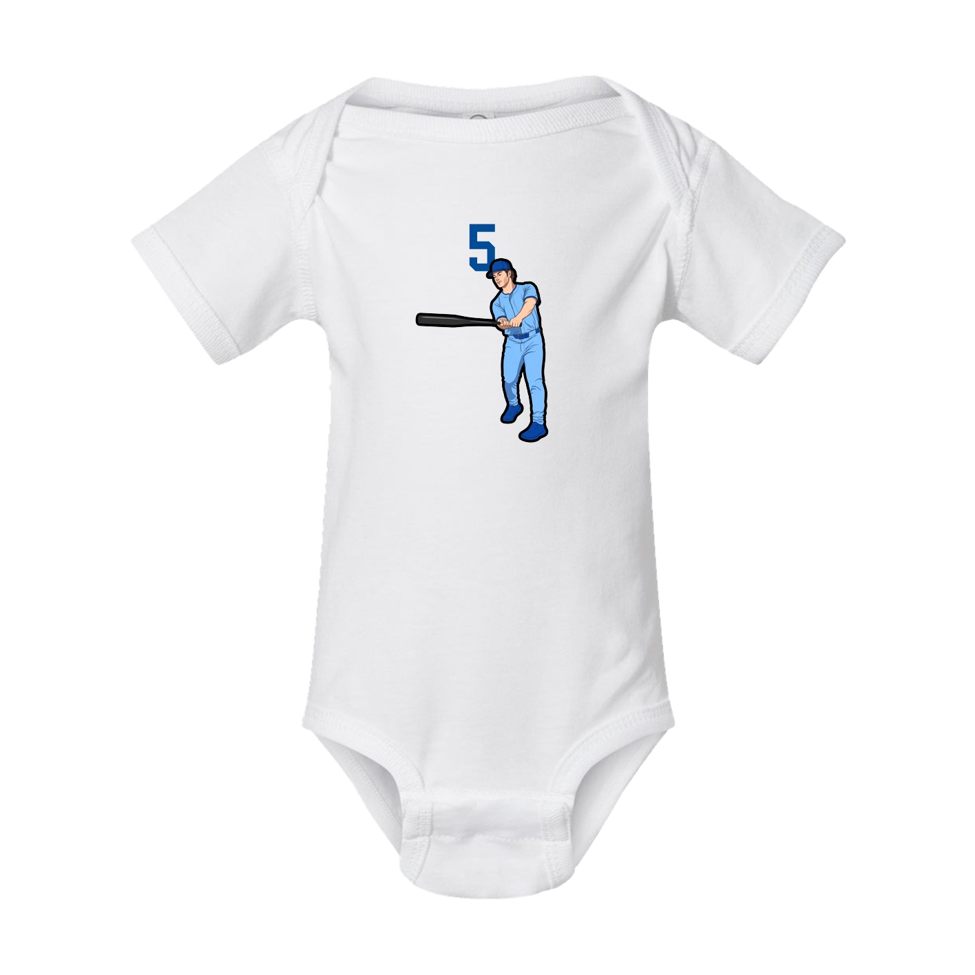 Baby Onesie — Number Top in White