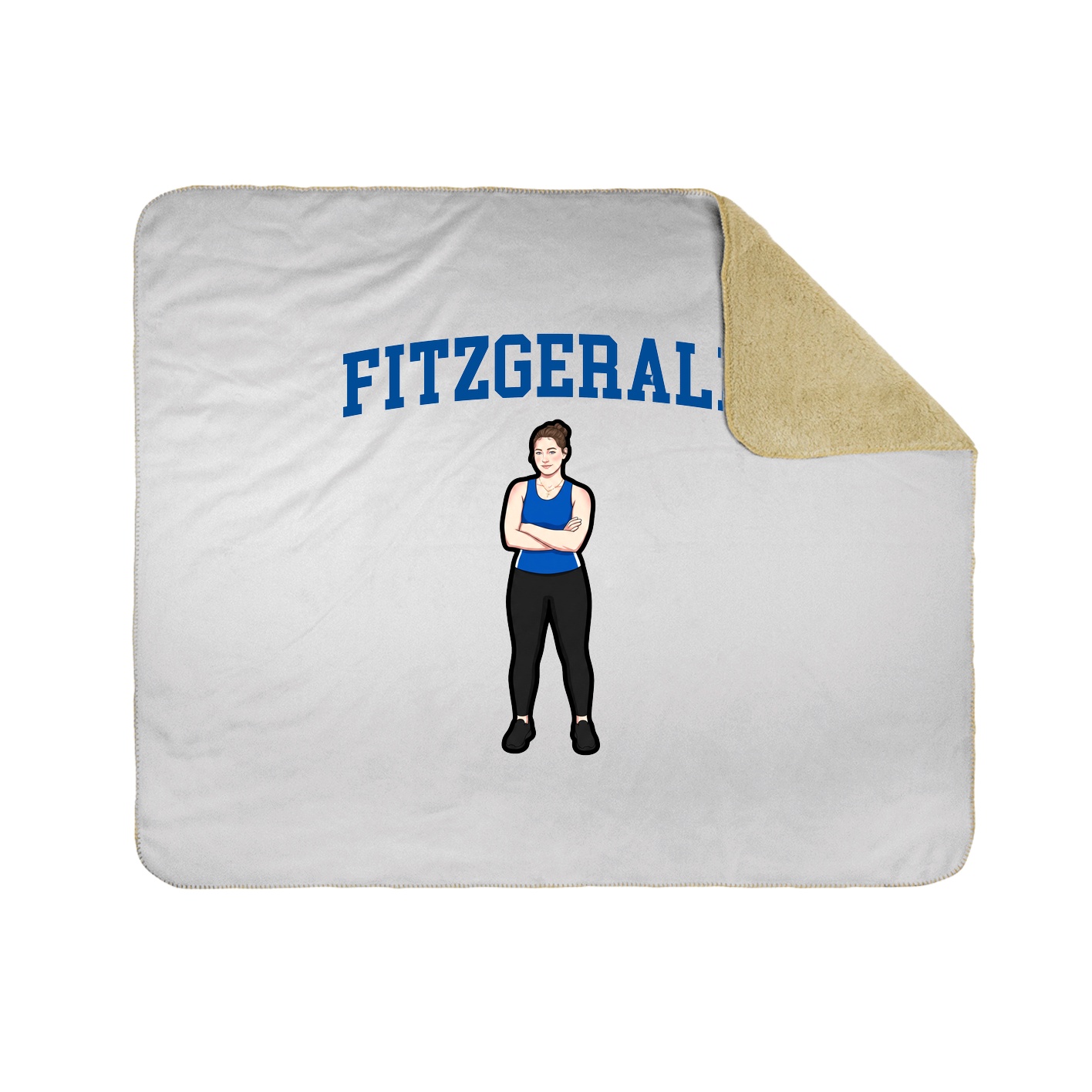 Throw Blanket — Shirsey in White