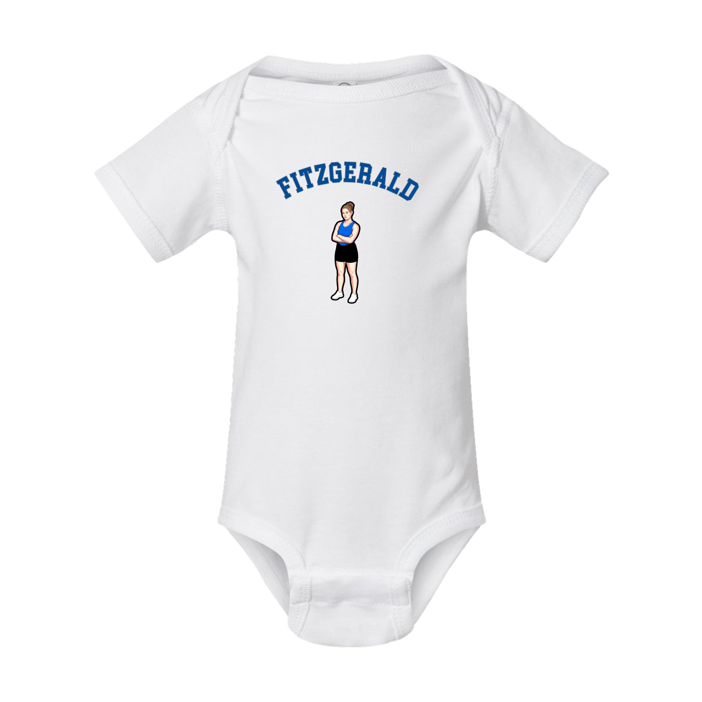 Baby Onesie — Shirsey Arch in White
