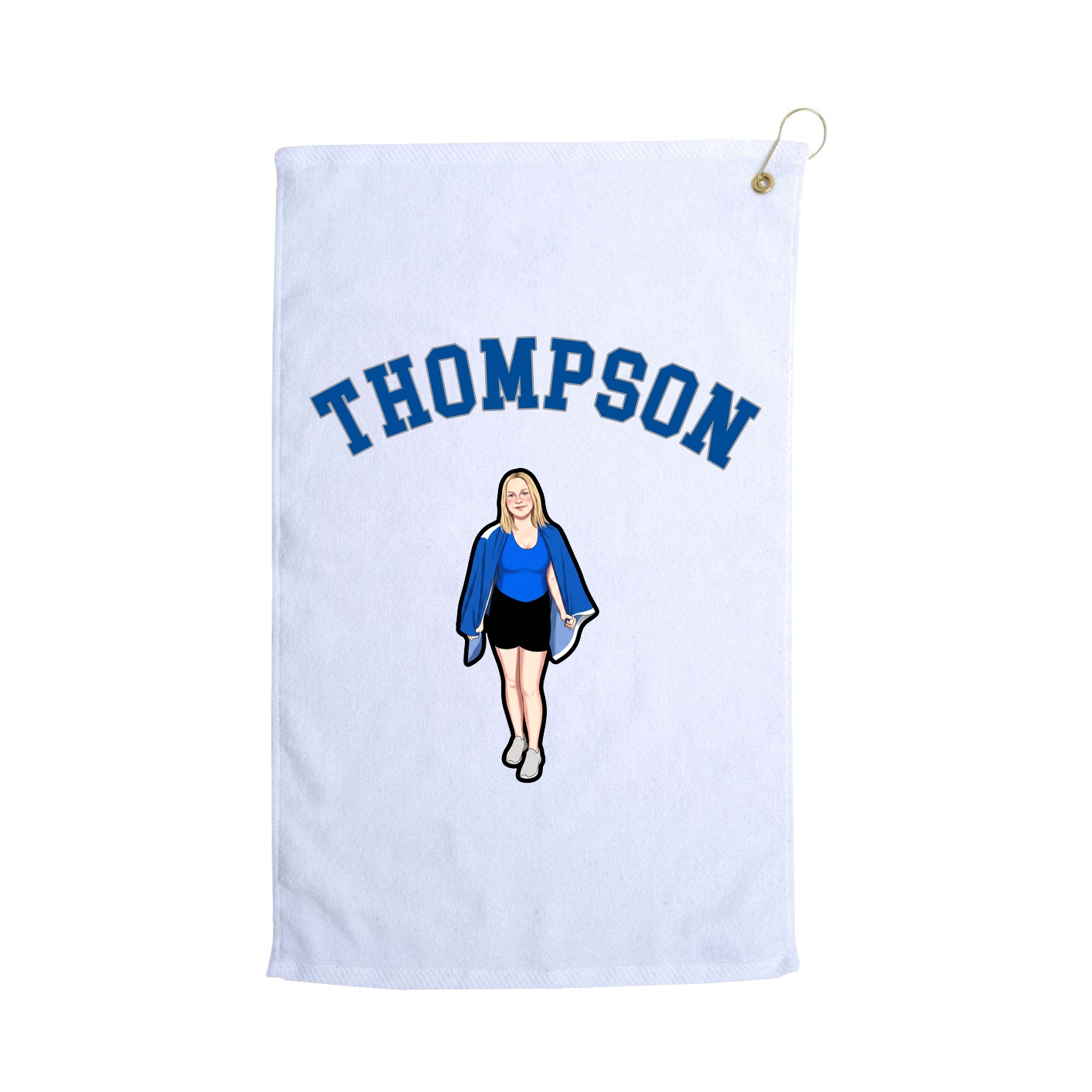 Golf Towel — Shirsey Arch in White