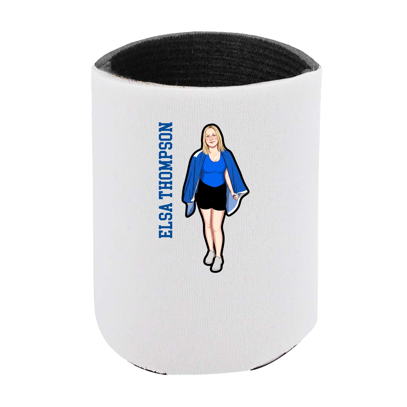 Can Holder — Name Vertical in White