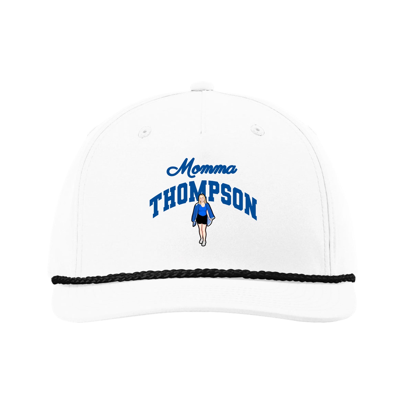 Five-Panel Classic Rope Cap — Mothers Day Arch in White