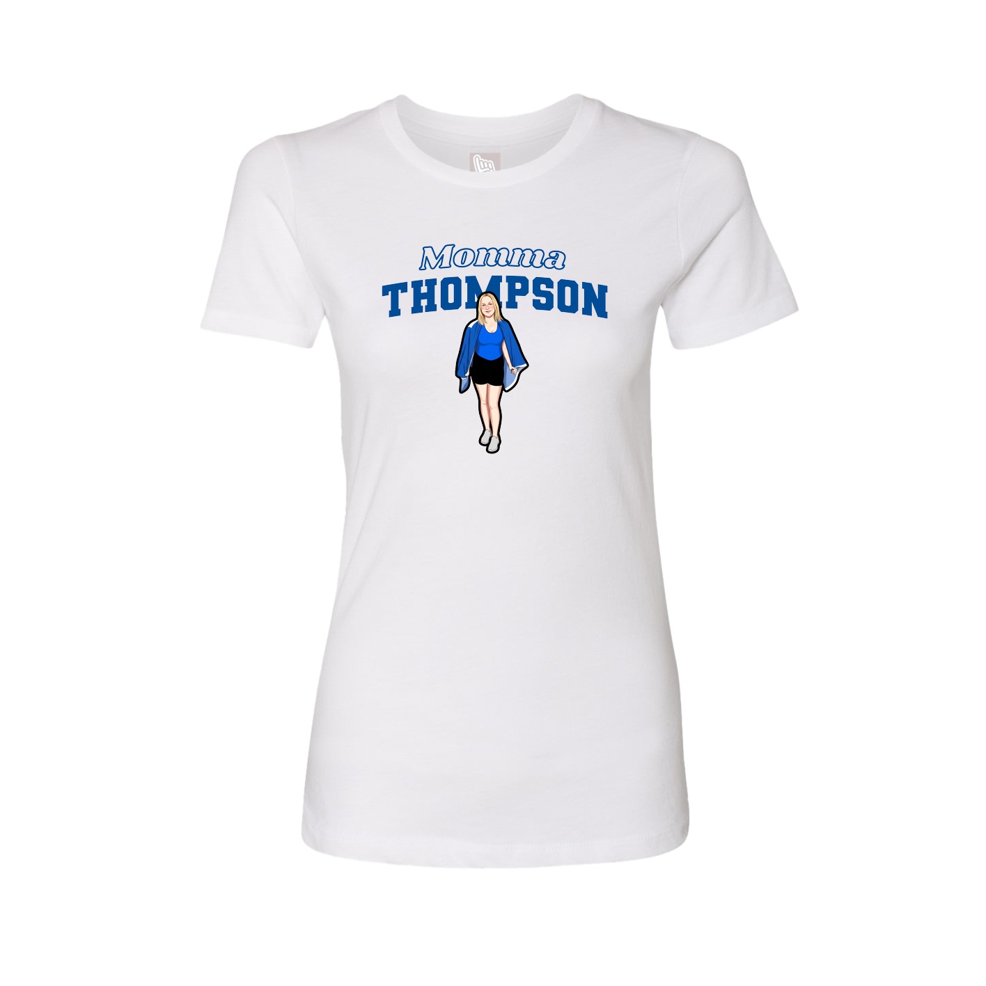 Womens Tee — Mothers Day Block in White