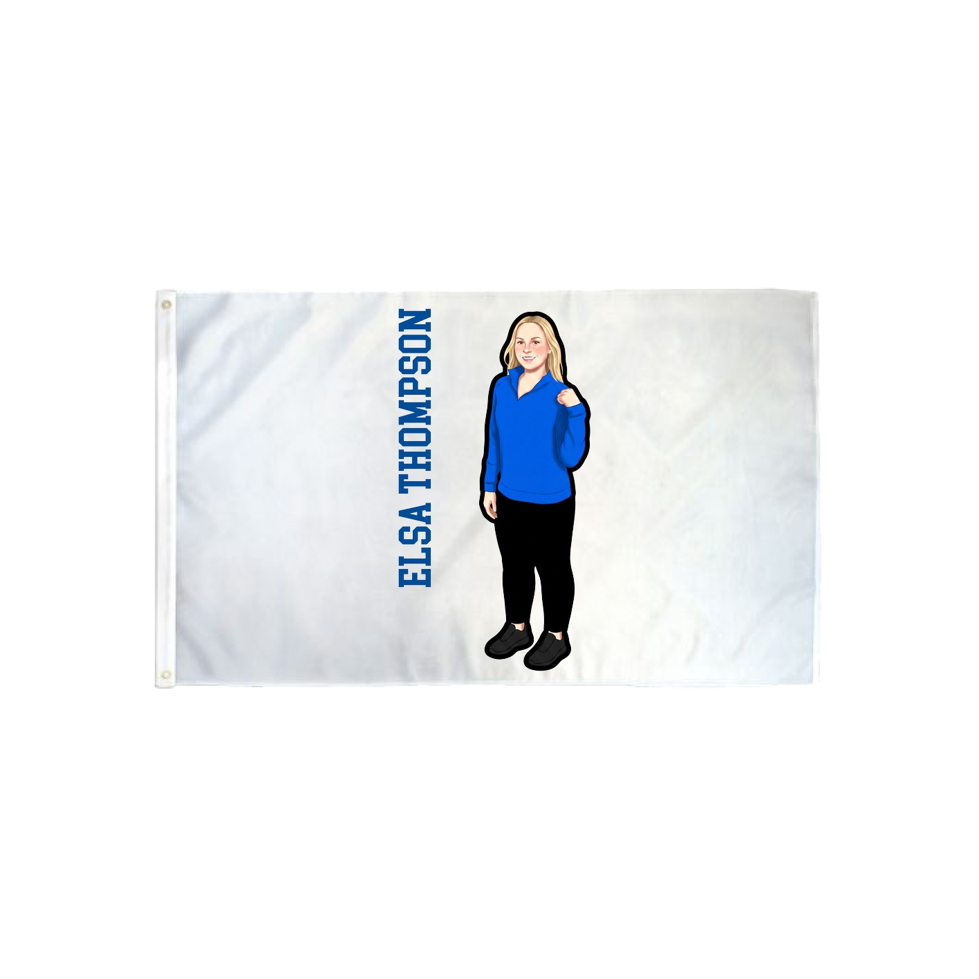 3x5 Flag — Name Vertical in Classic