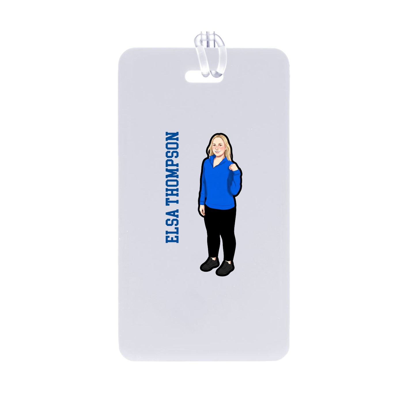 Bag Tag — Name Vertical in Classic