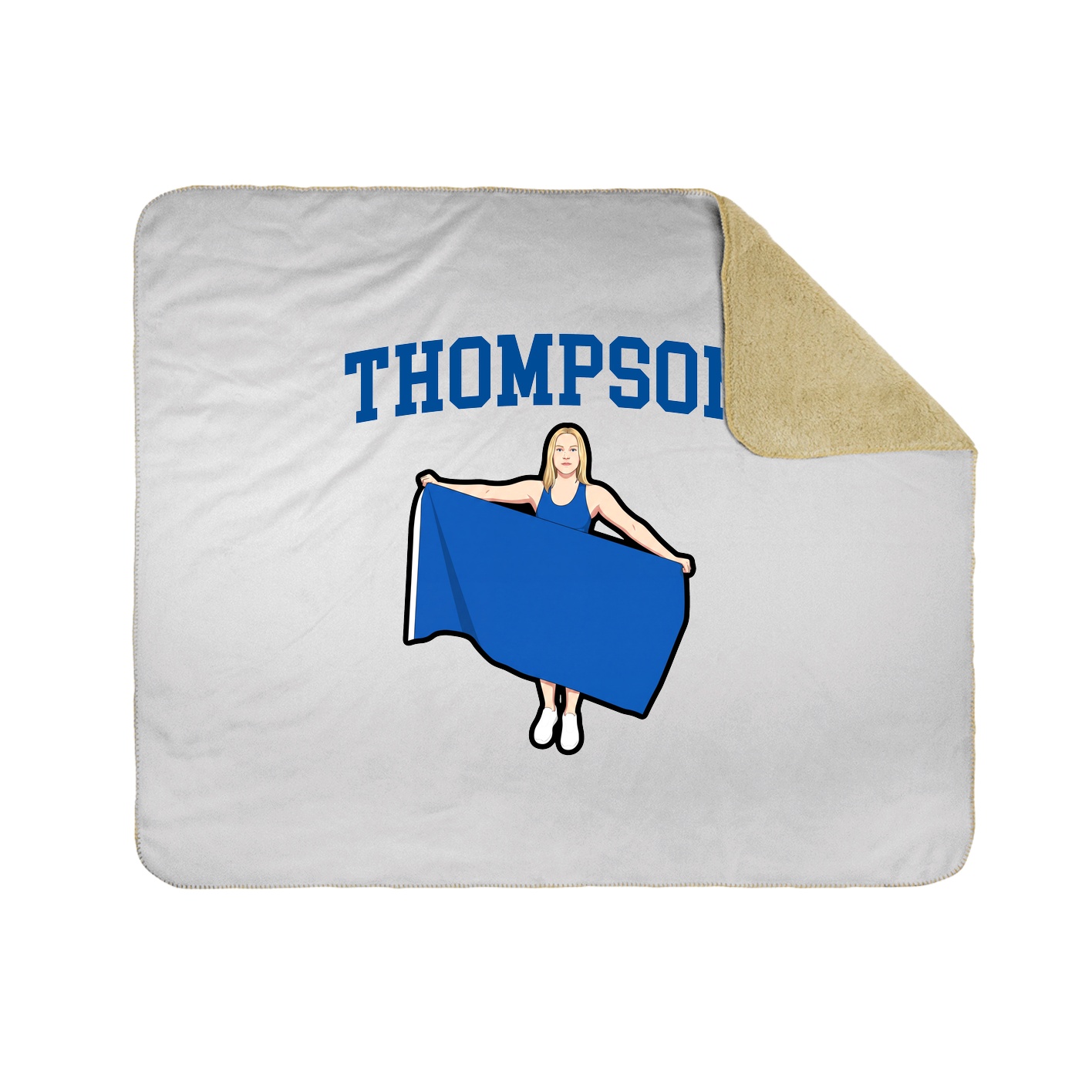 Throw Blanket — Shirsey in White