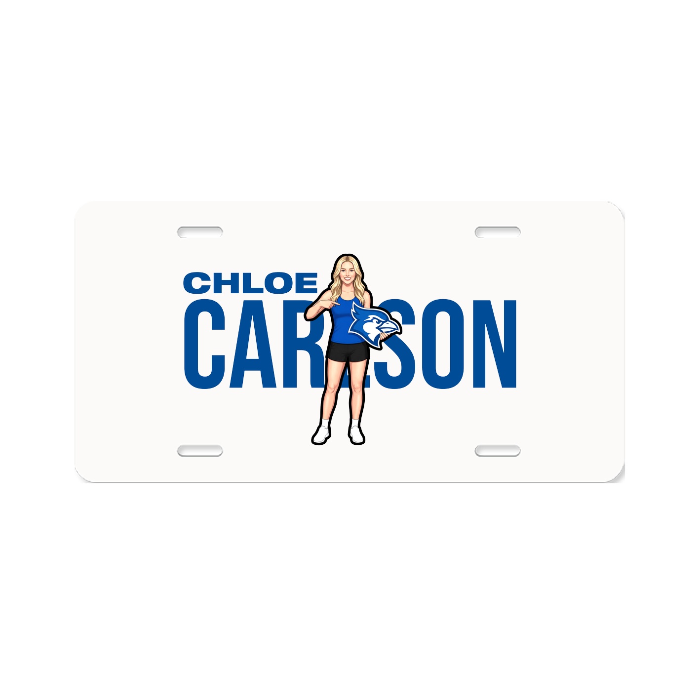 License Plate — Player Name in Classic