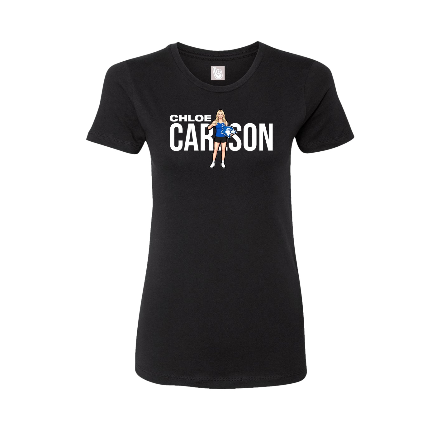 Womens Tee — Player Name in Black
