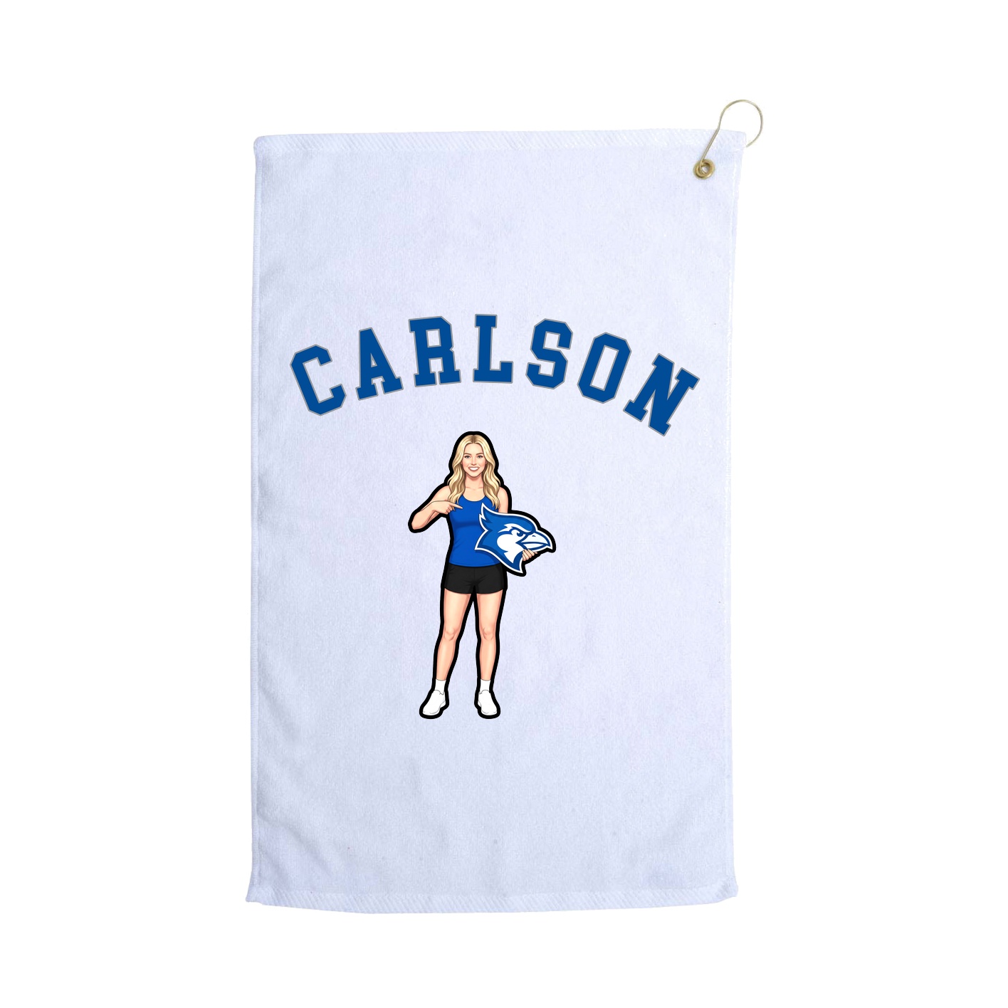 Golf Towel — Shirsey Arch in White