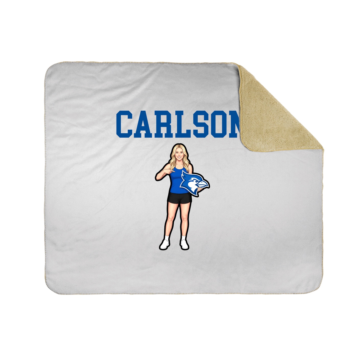 Throw Blanket — Shirsey in White