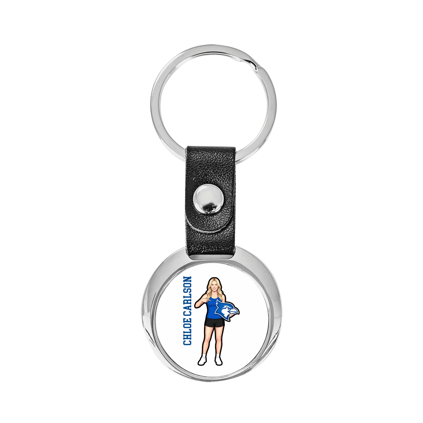 Key Chain — Name Vertical in Classic
