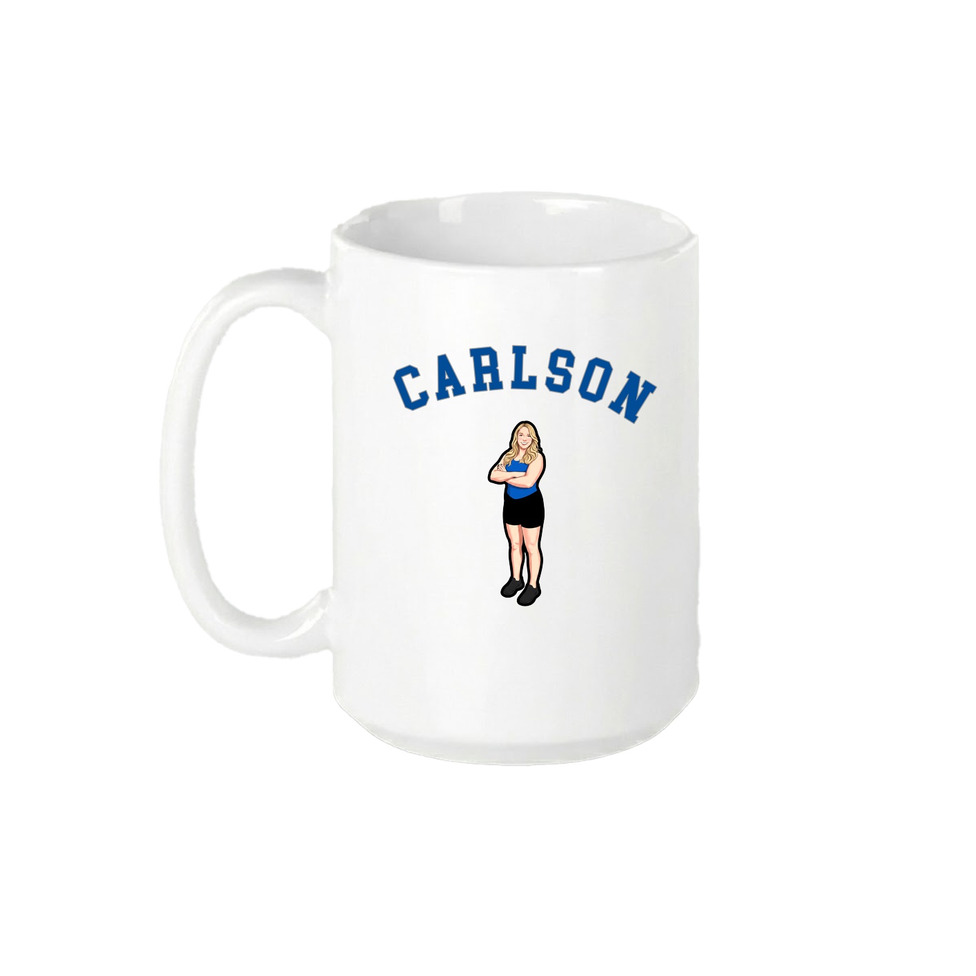 15oz Coffee Mug — Shirsey Arch in White