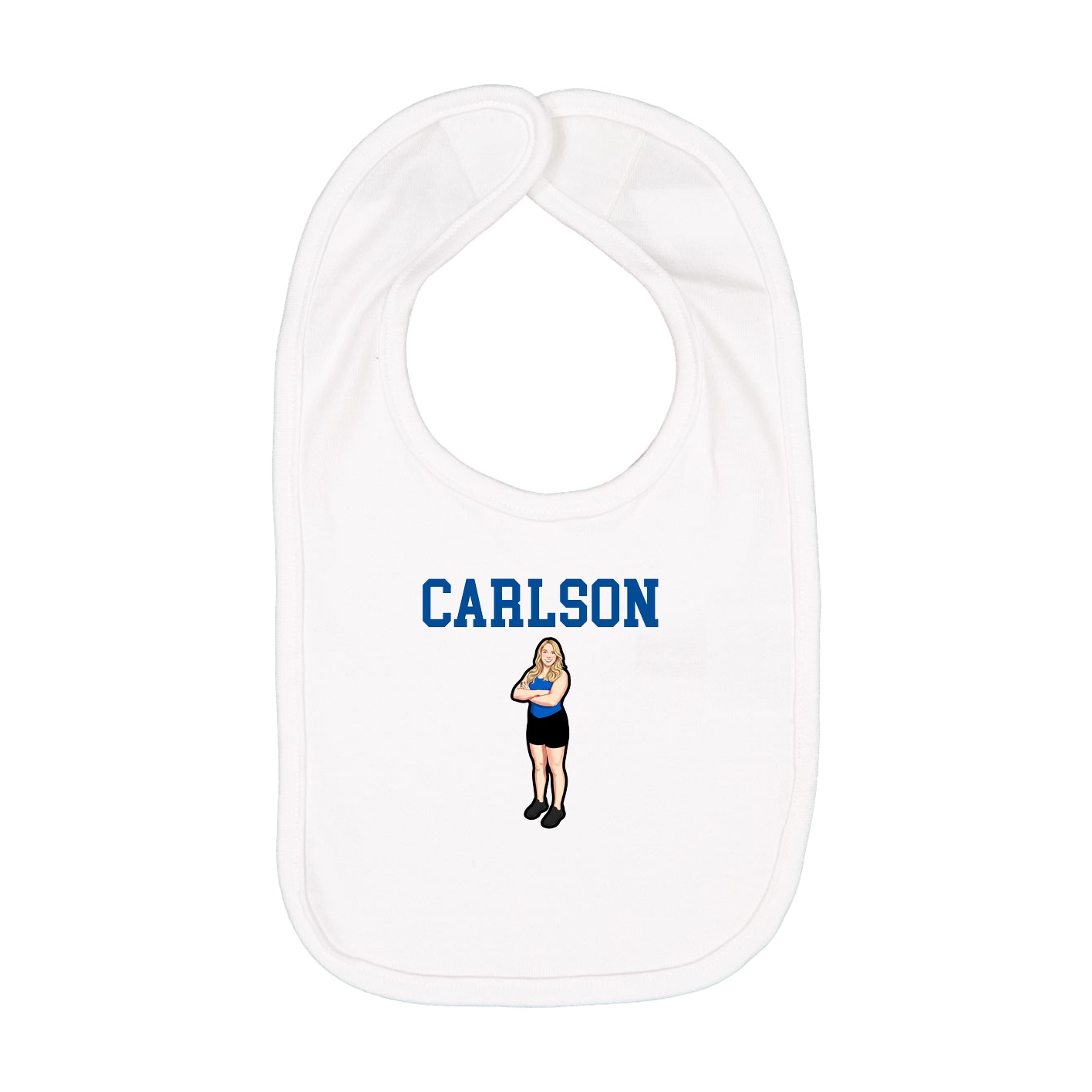 Infant Bib — Shirsey in White