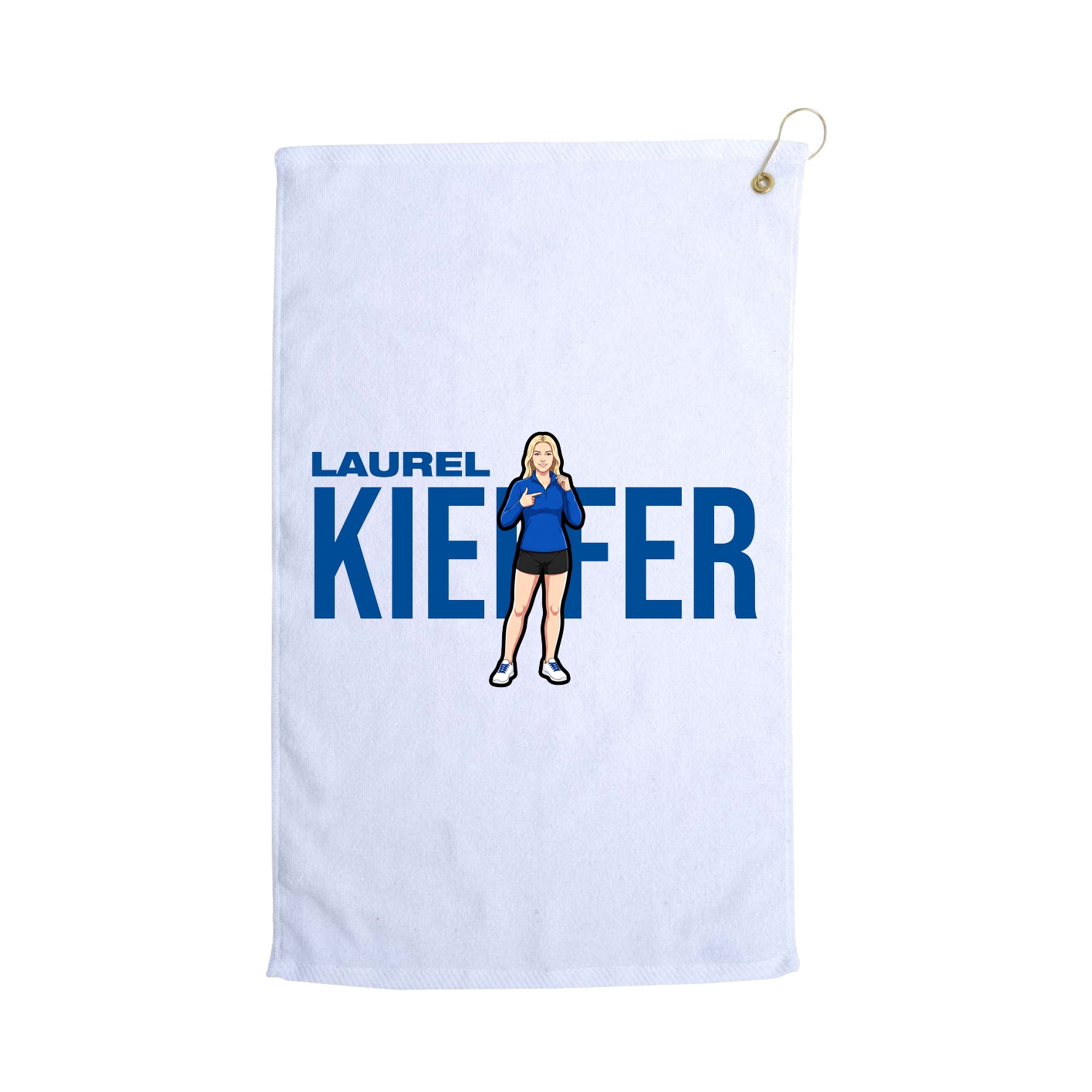 Golf Towel — Player Name in White