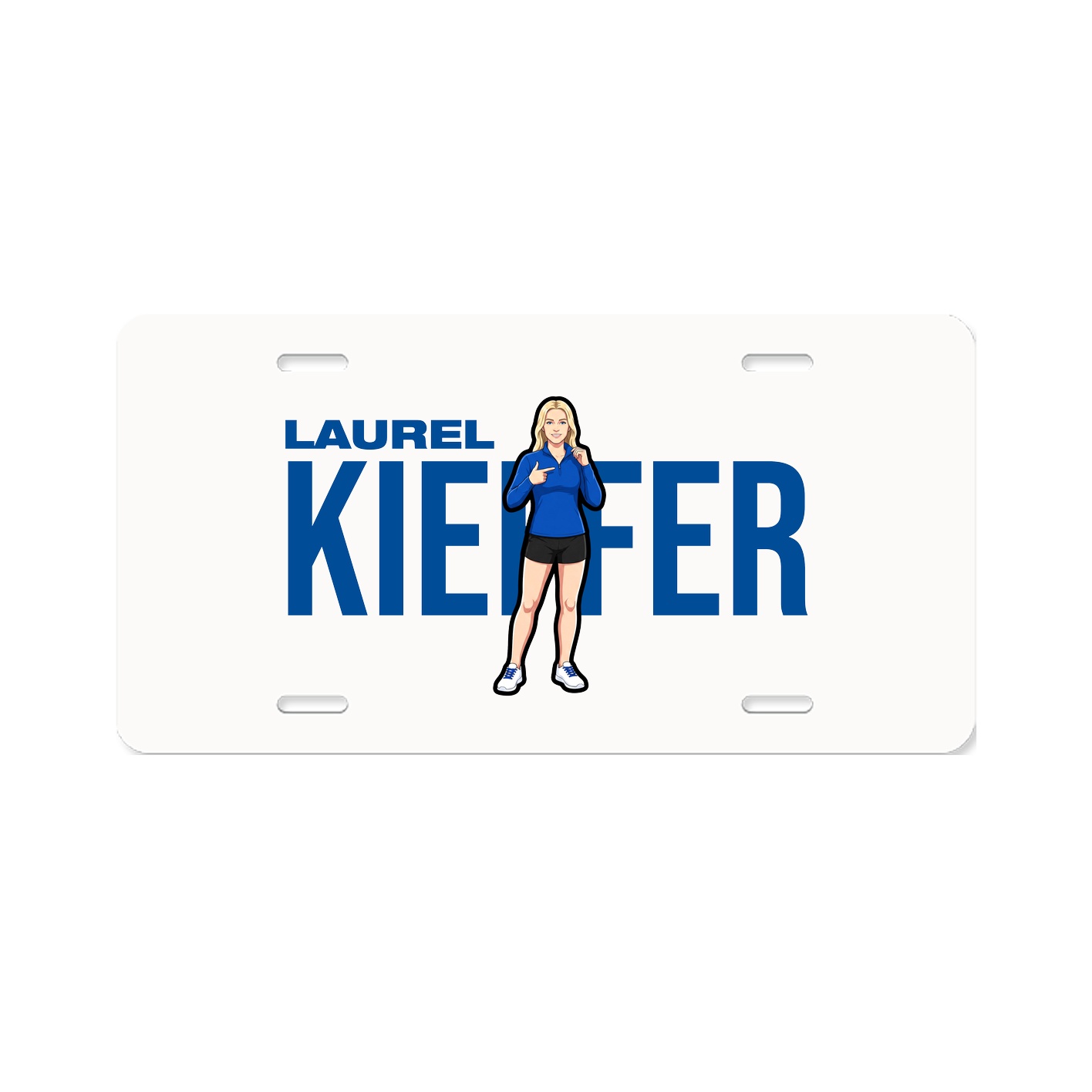 License Plate — Player Name in Classic
