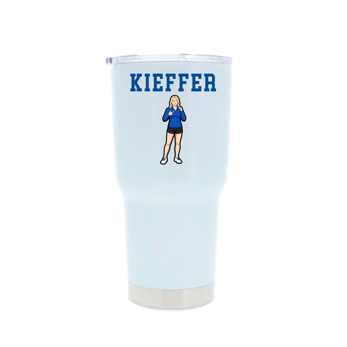 30oz Stainless Steel Tumbler — Shirsey in White