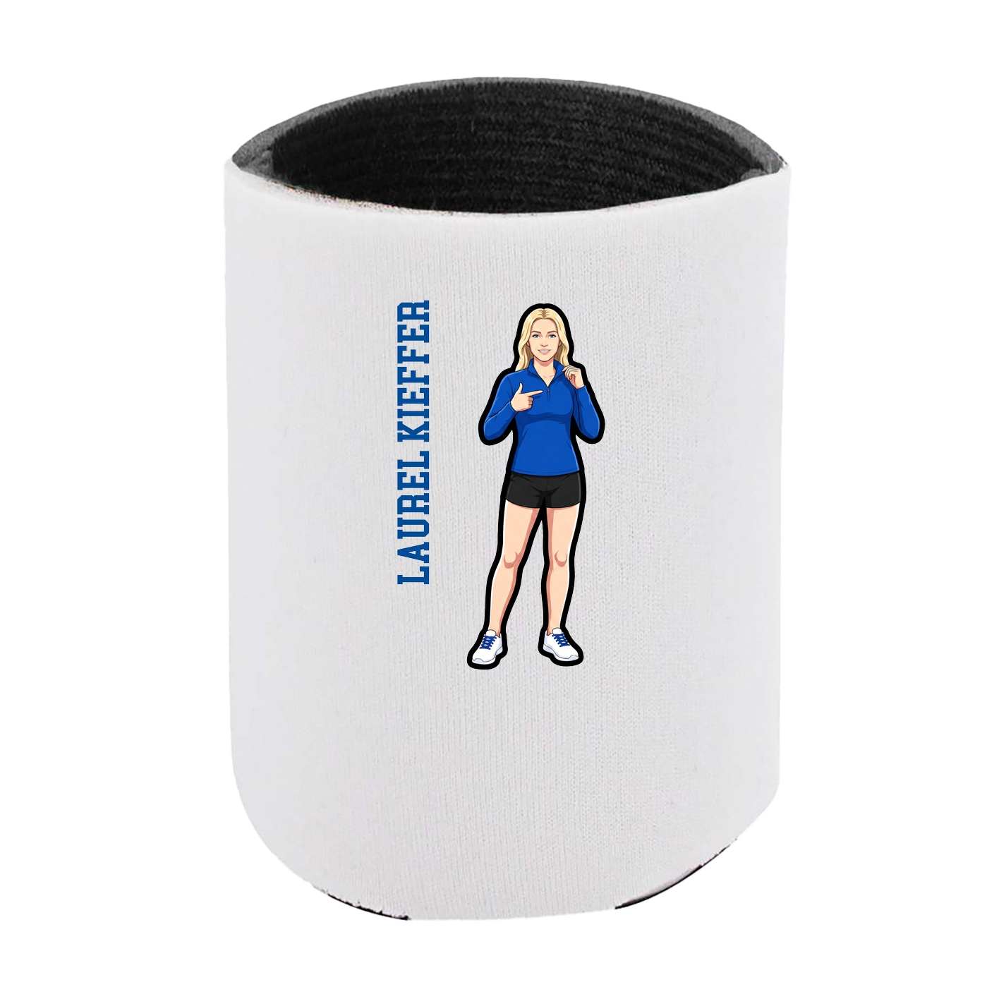 Can Holder — Name Vertical in White