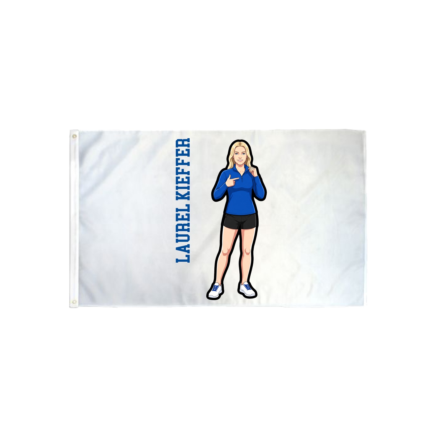 3x5 Flag — Name Vertical in Classic
