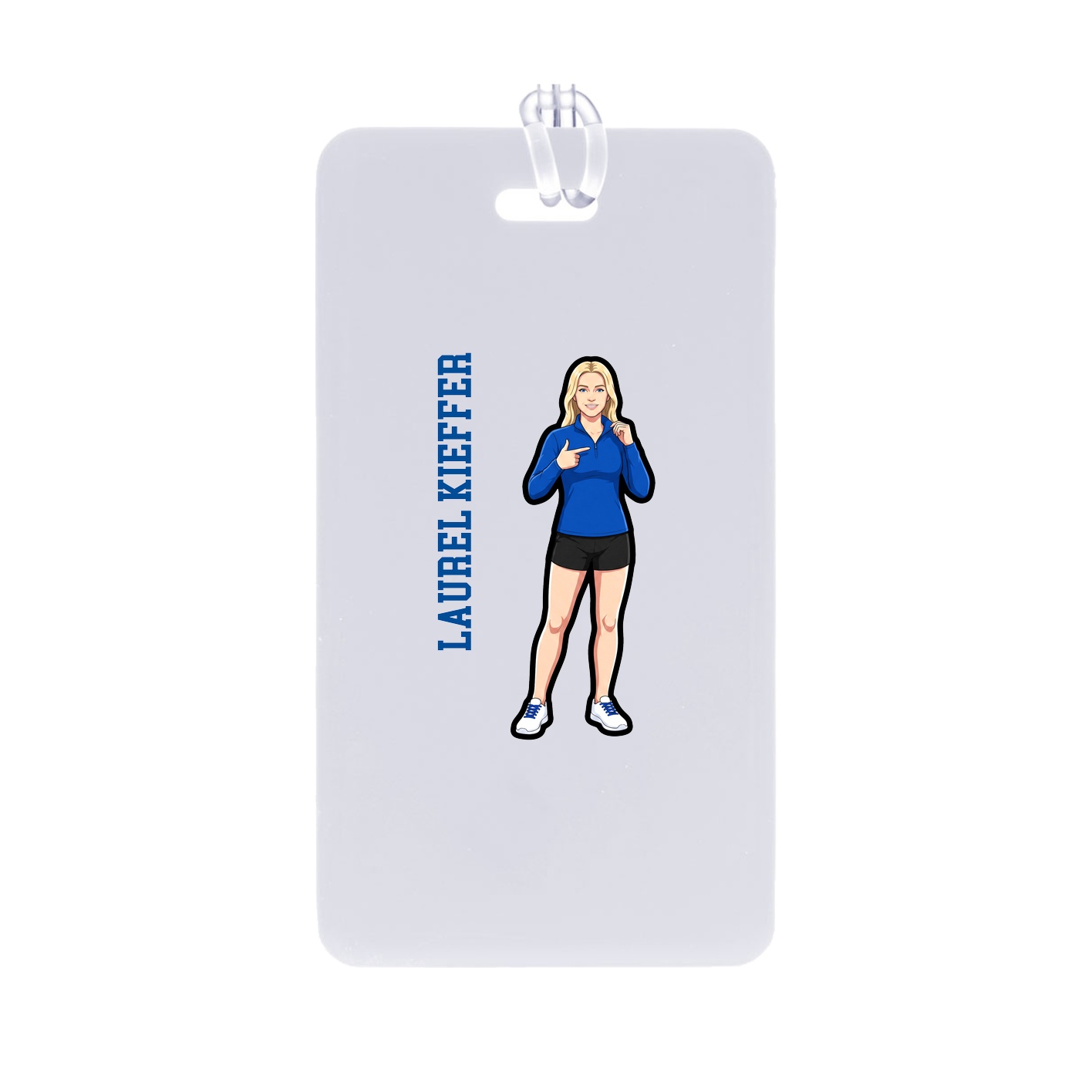 Bag Tag — Name Vertical in Classic