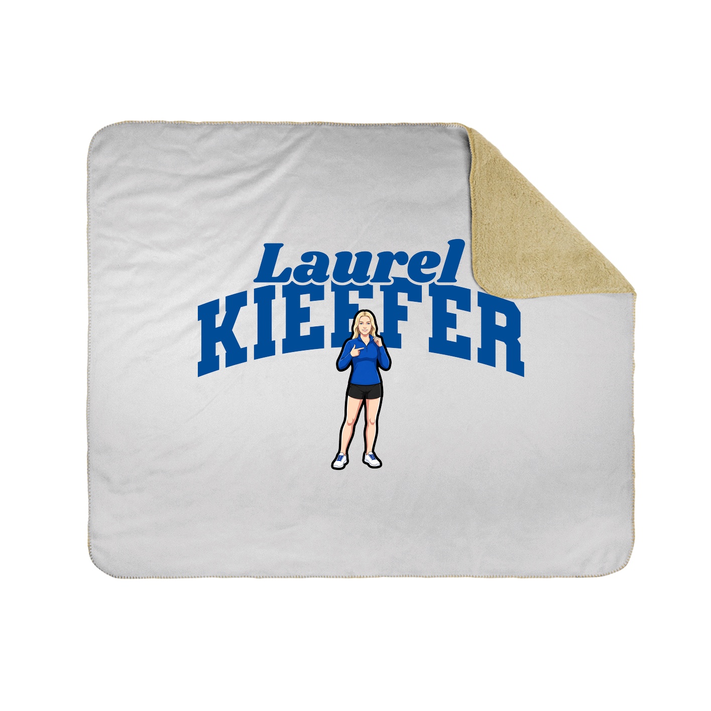 Throw Blanket — Signature Arch in White
