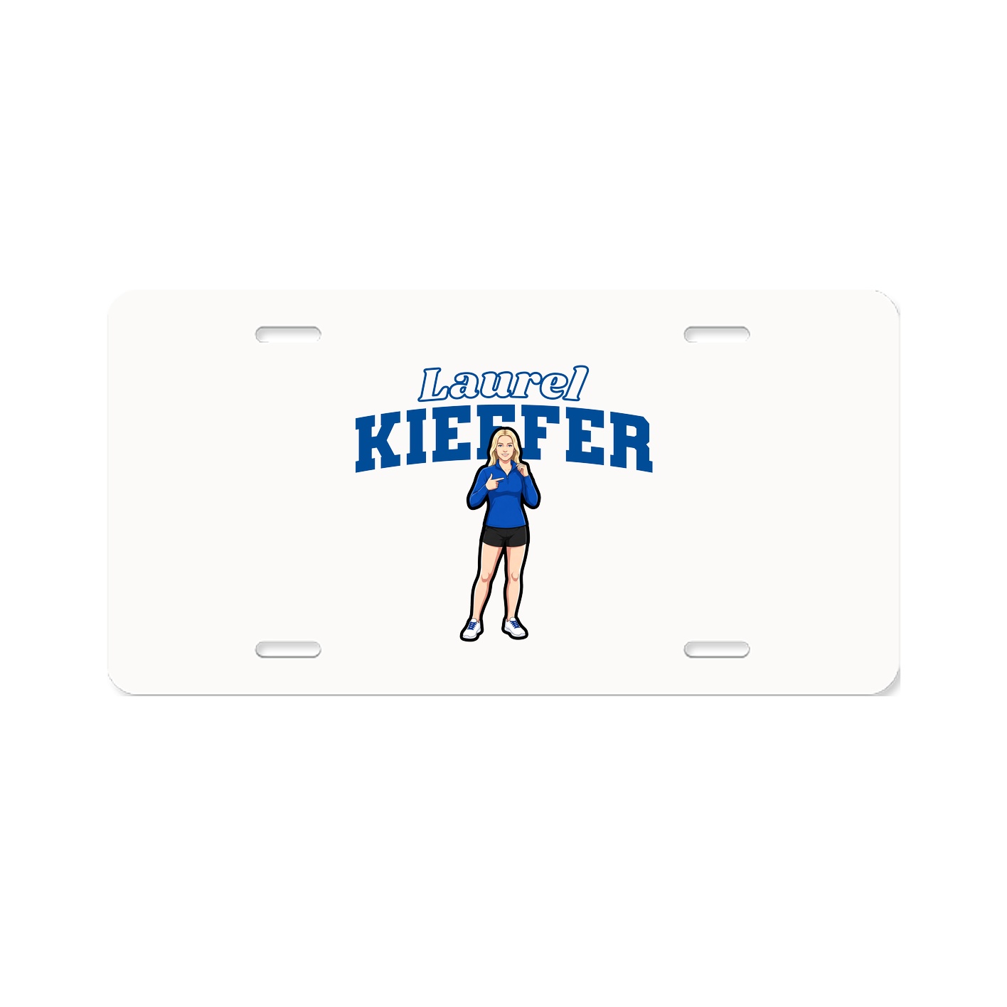 License Plate — Name Arch in Classic