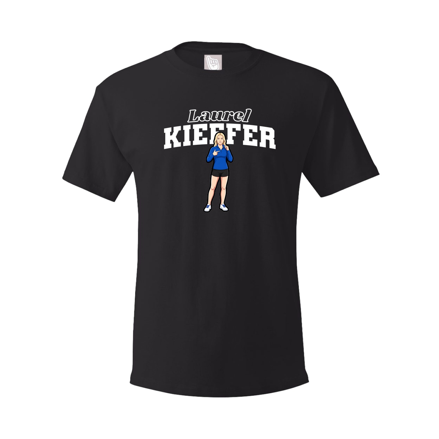 Youth Tee — Name Arch in Black