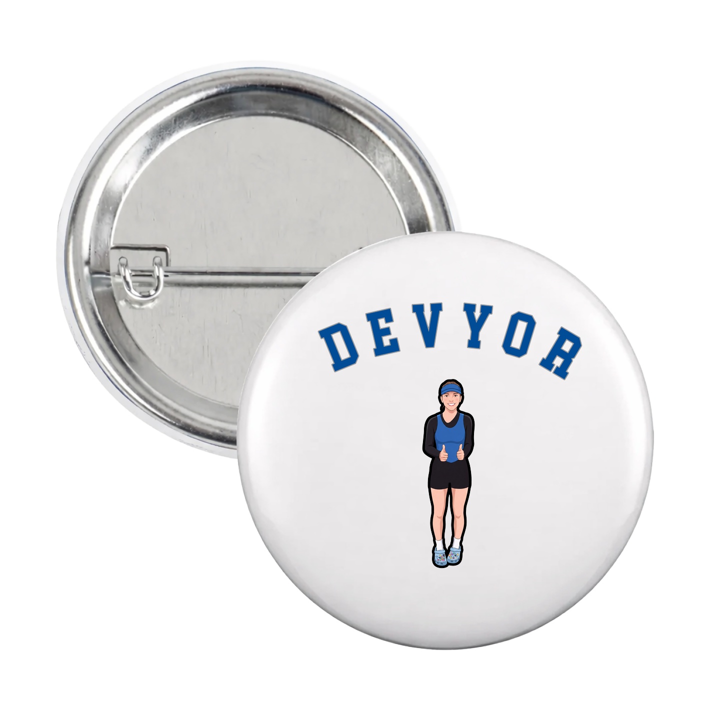Game Day Button — Shirsey Arch in White