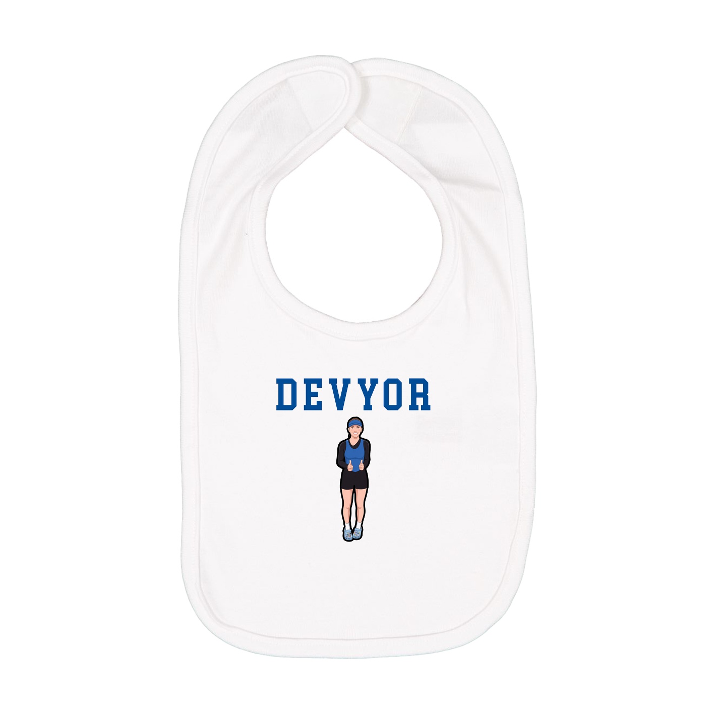 Infant Bib — Shirsey in White