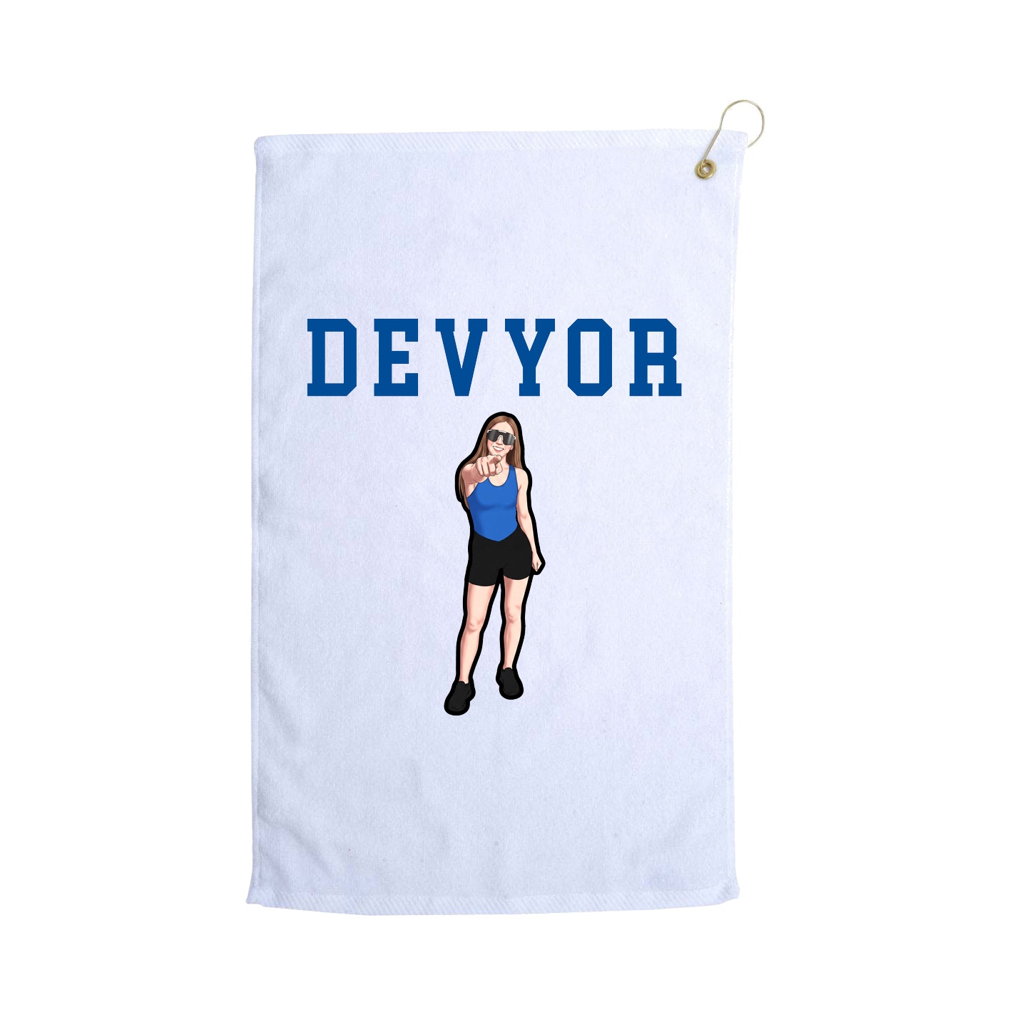 Golf Towel — Shirsey in White
