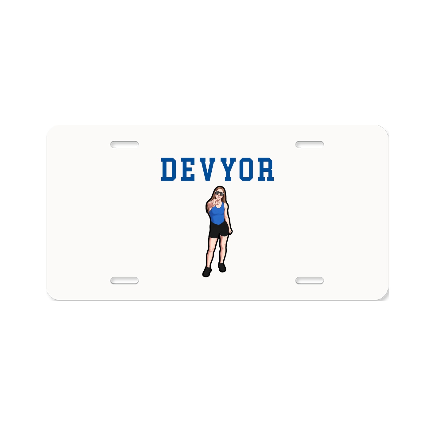 License Plate — Shirsey in Classic